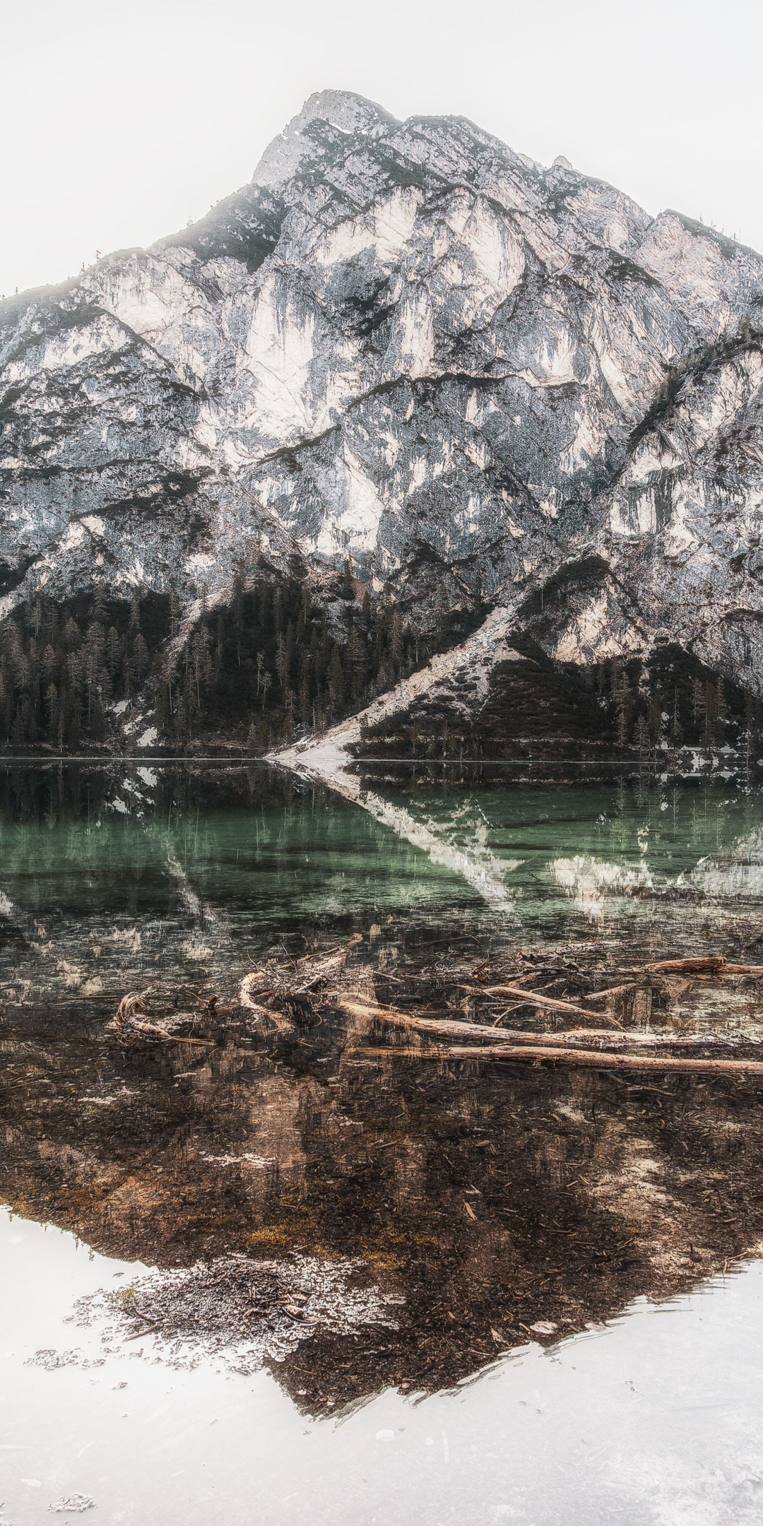Lake, nature, reflections, beautiful, mountains, 1080x2160 wallpaper