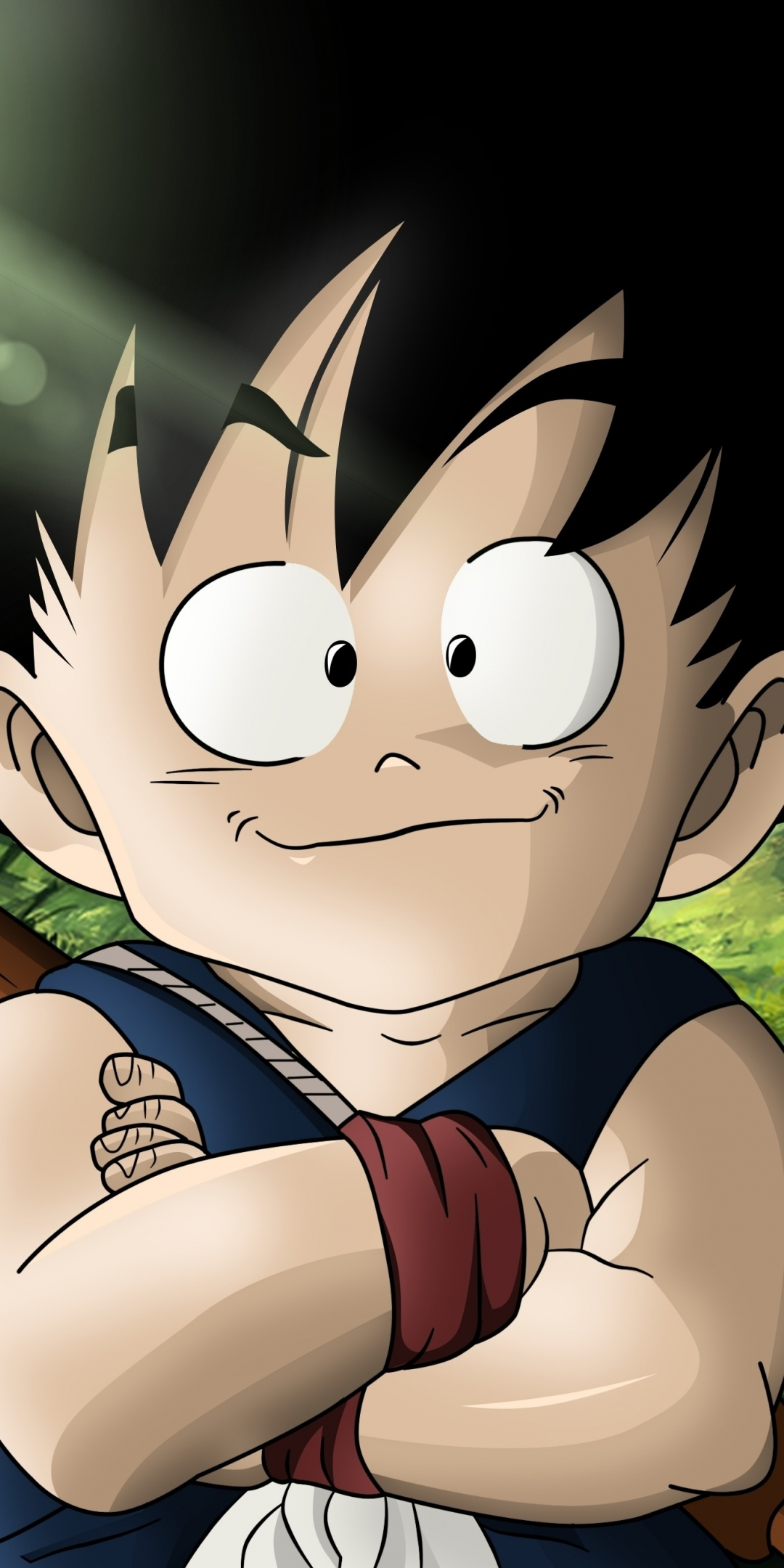 Cute, son Goku, art, 1080x2160 wallpaper