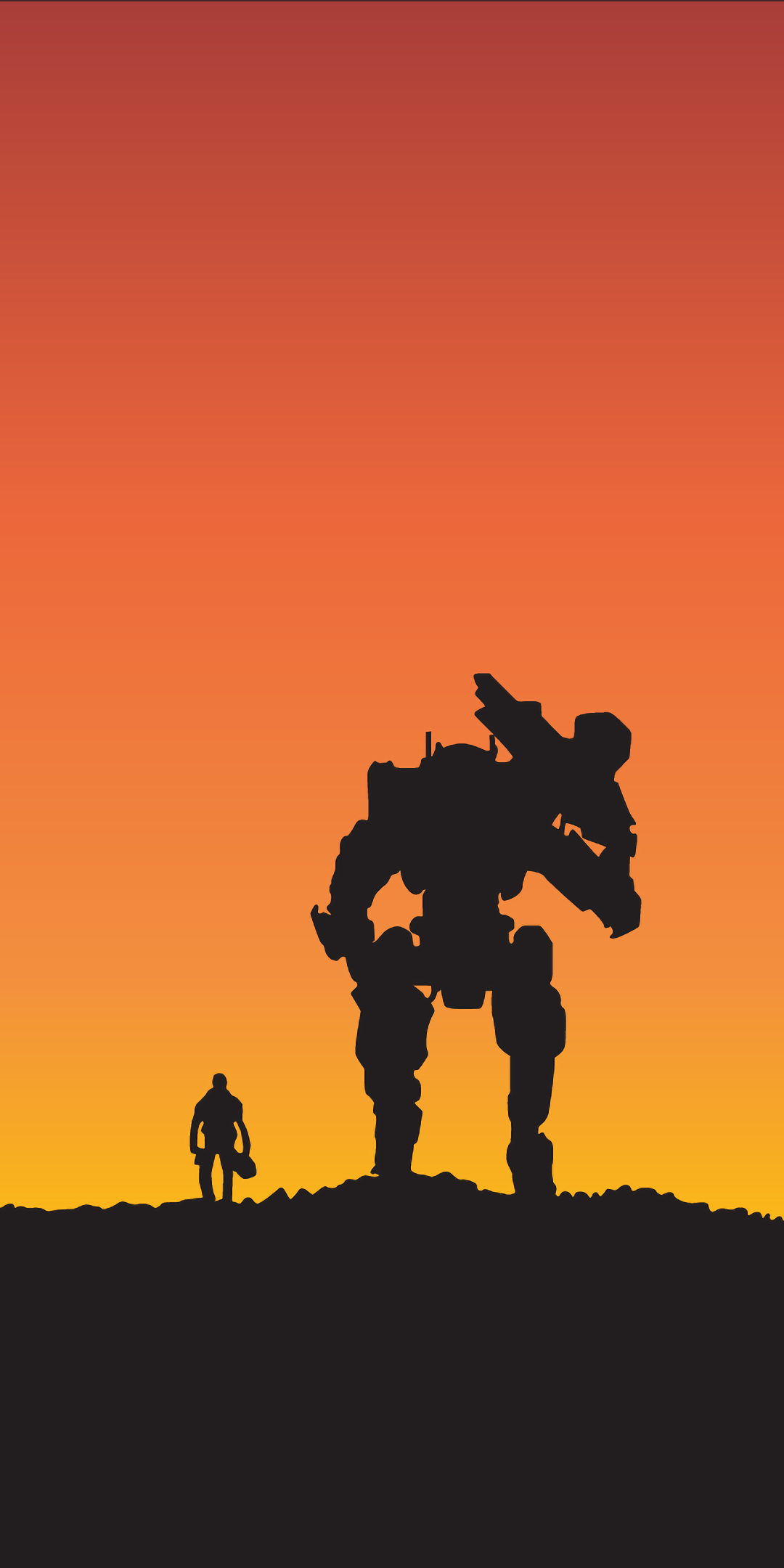 Titanfall 2: Become One, video game, minimal, robot, 1080x2160 wallpaper