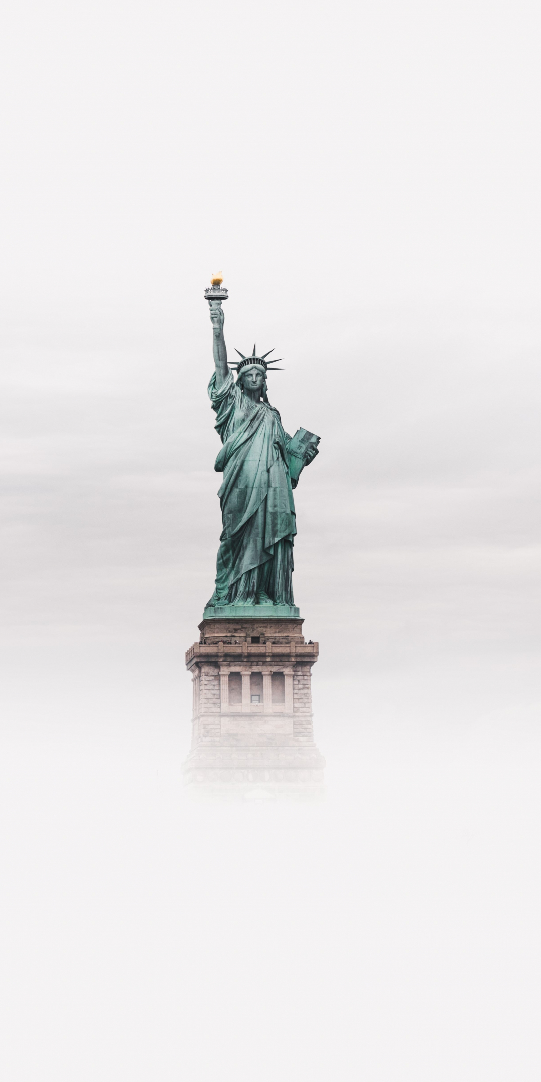 Statue of Liberty, architecture, minimal, 1080x2160 wallpaper