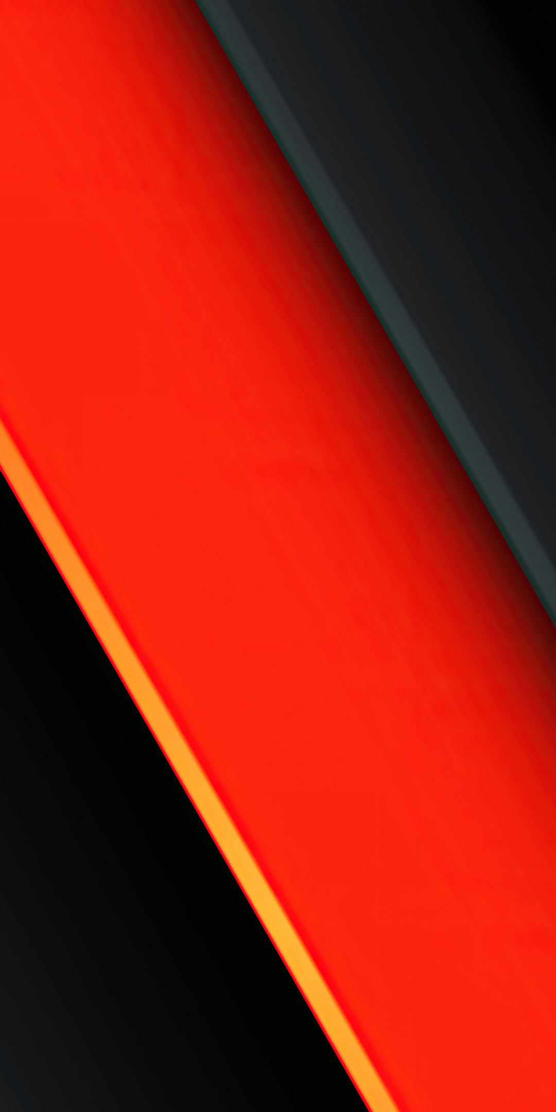 Orange-red & black stripes, abstract, 1080x2160 wallpaper
