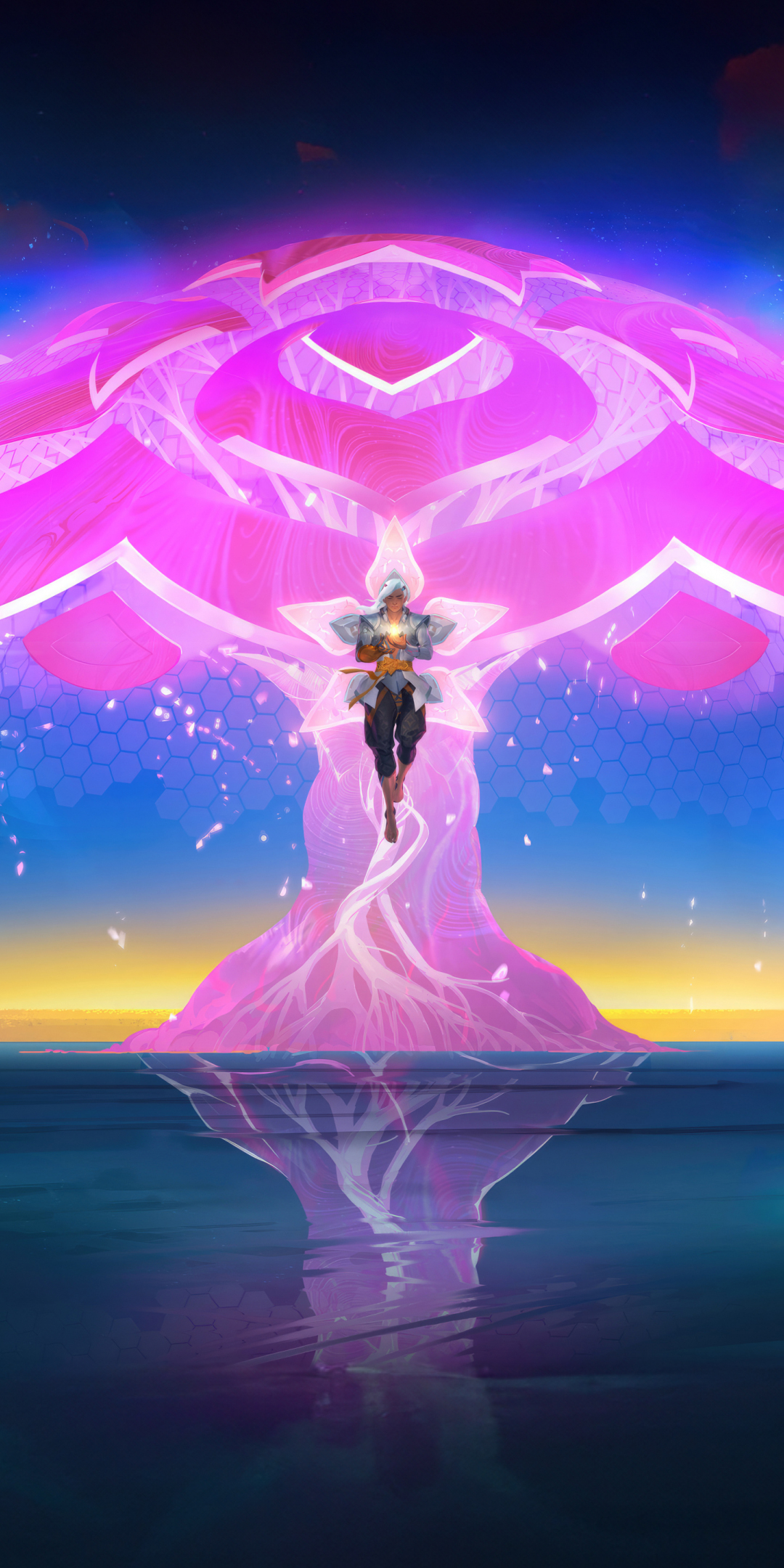 Overwatch 2, cloud tree, pink, online game, 1080x2160 wallpaper