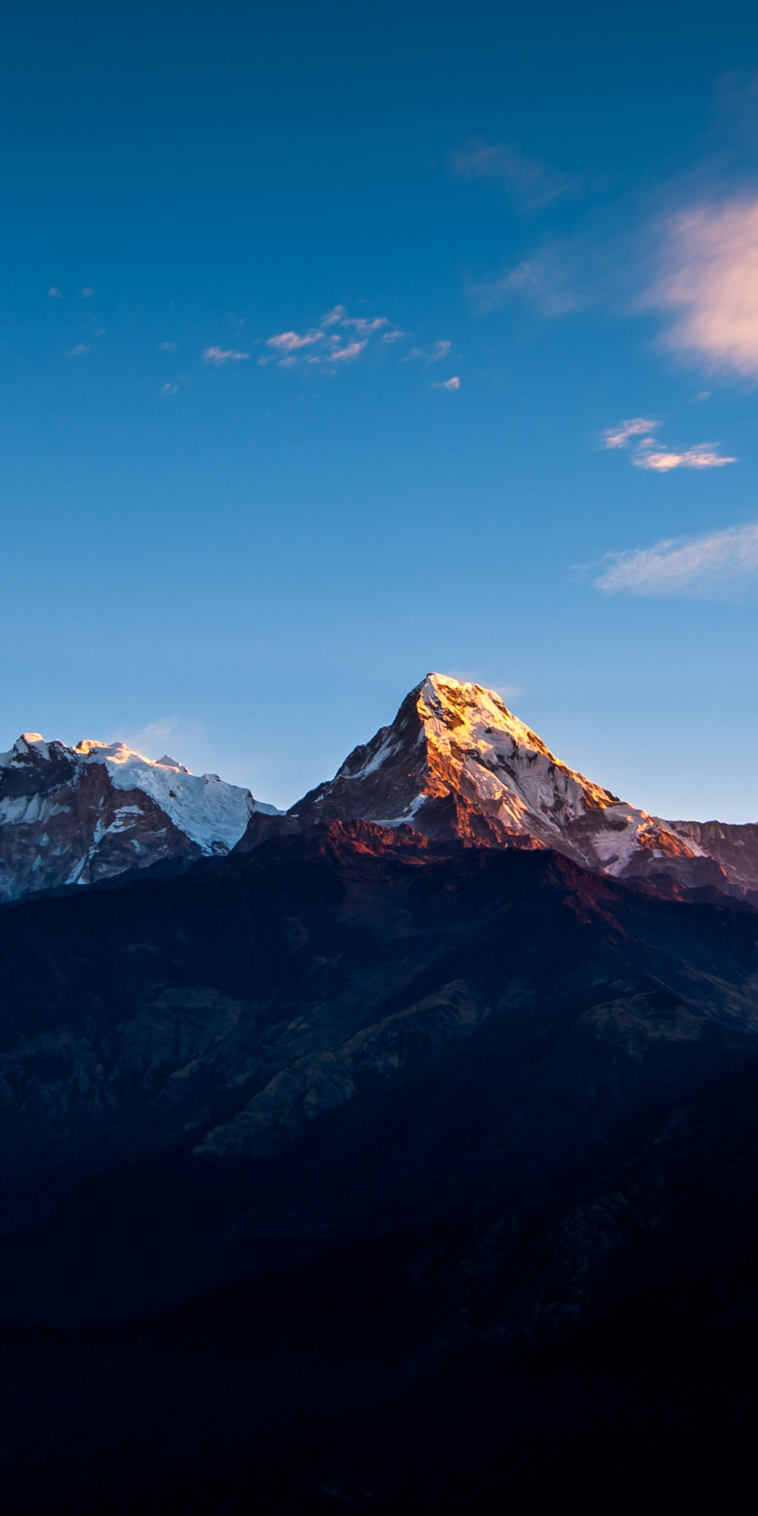 Annapurna Massif, mountain, Himalayas, mountain range, 1080x2160 wallpaper