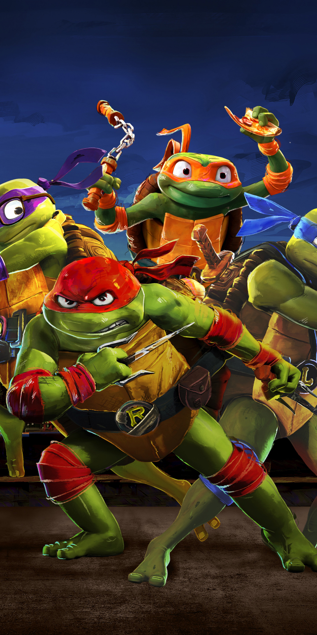 2023 Animated movie, Teenage Mutant Ninja Turtles: Mutant Mayhem, movie, 1080x2160 wallpaper