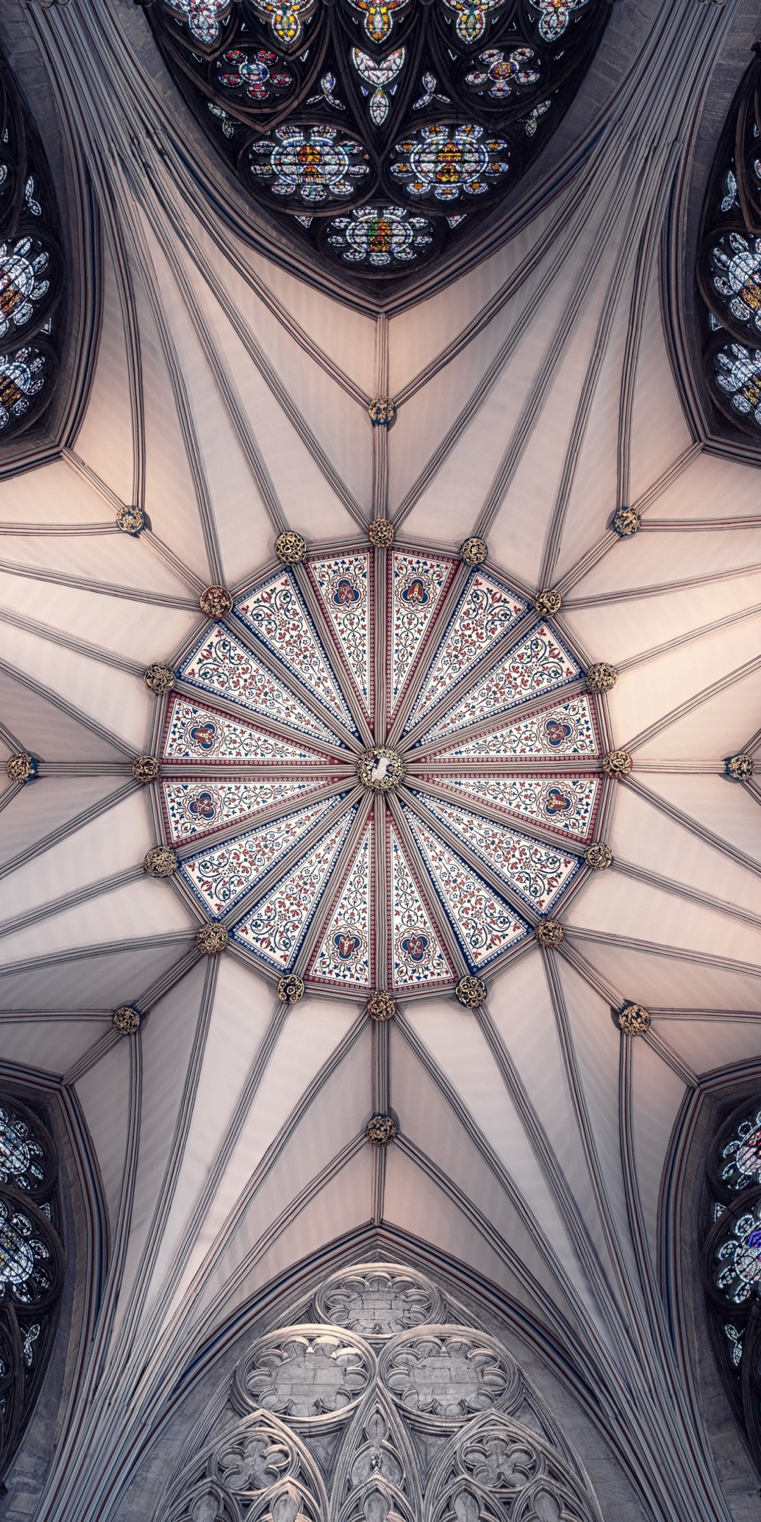 Ceiling, cathedral, interior, architecture, 1080x2160 wallpaper
