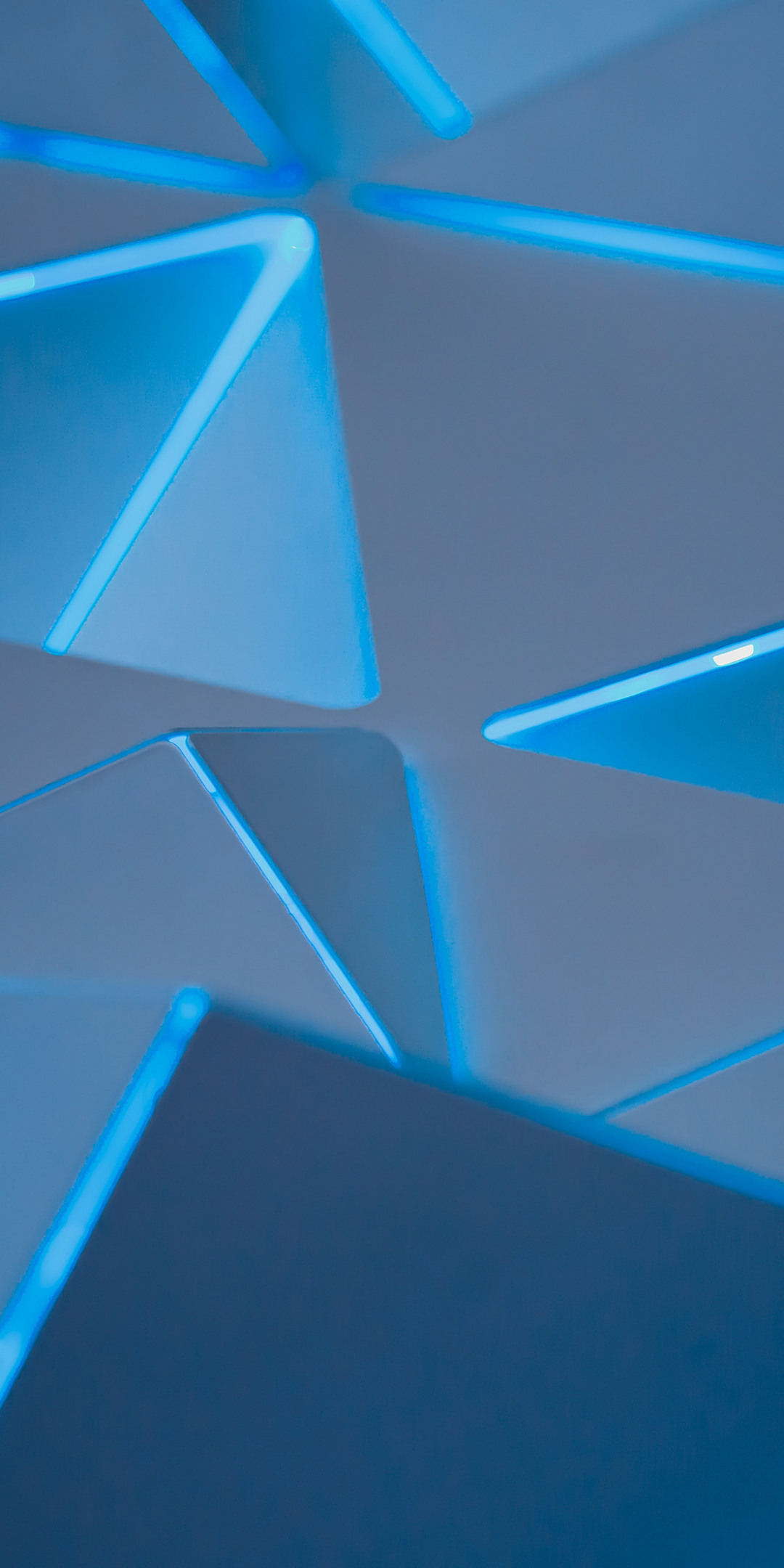 Blue, pyramids, triangles, abstract, 1080x2160 wallpaper