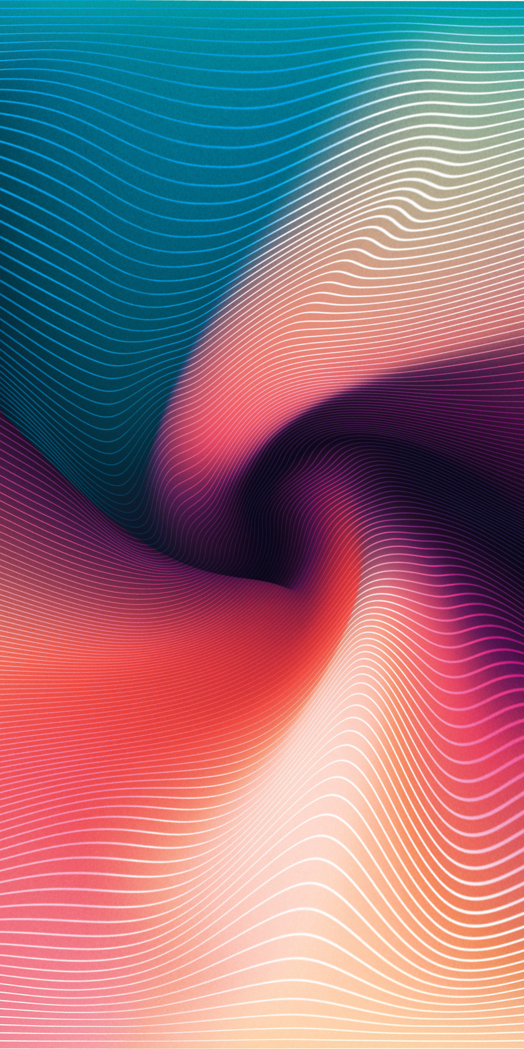 Spiral grid, warp, abstract, colorful, 1080x2160 wallpaper