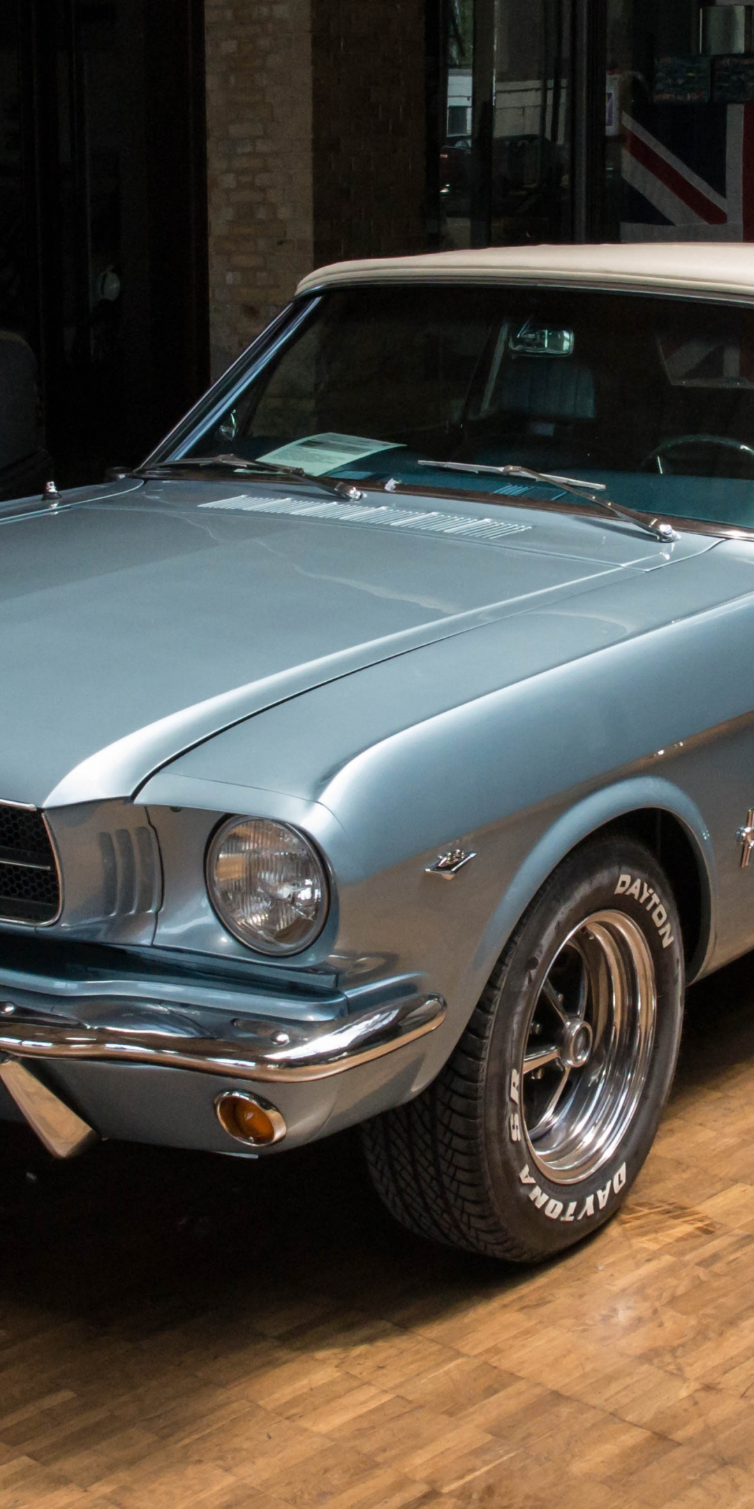 Classic, muscle car, ford mustang, 1080x2160 wallpaper
