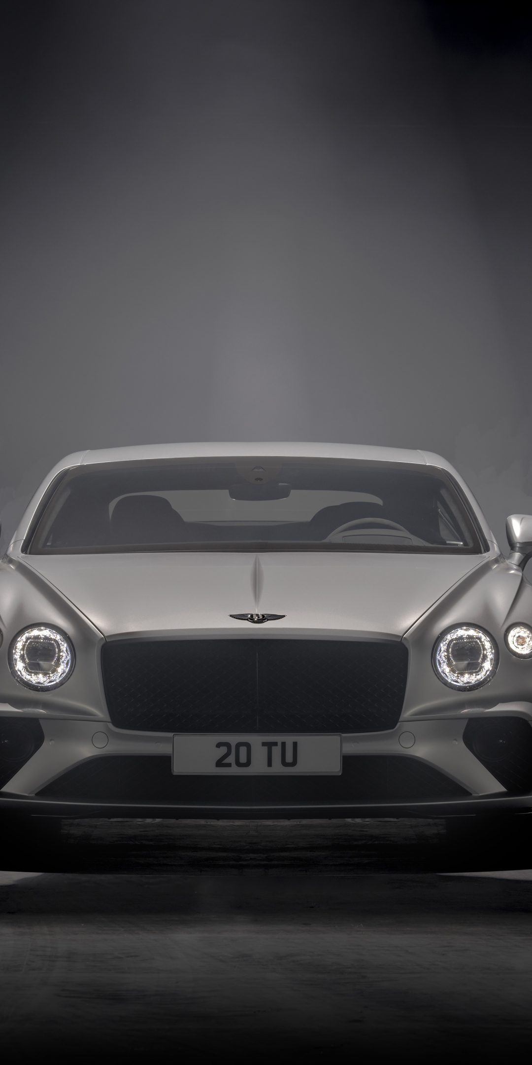 Bentley Continental GT speed, 2021, white car, 1080x2160 wallpaper