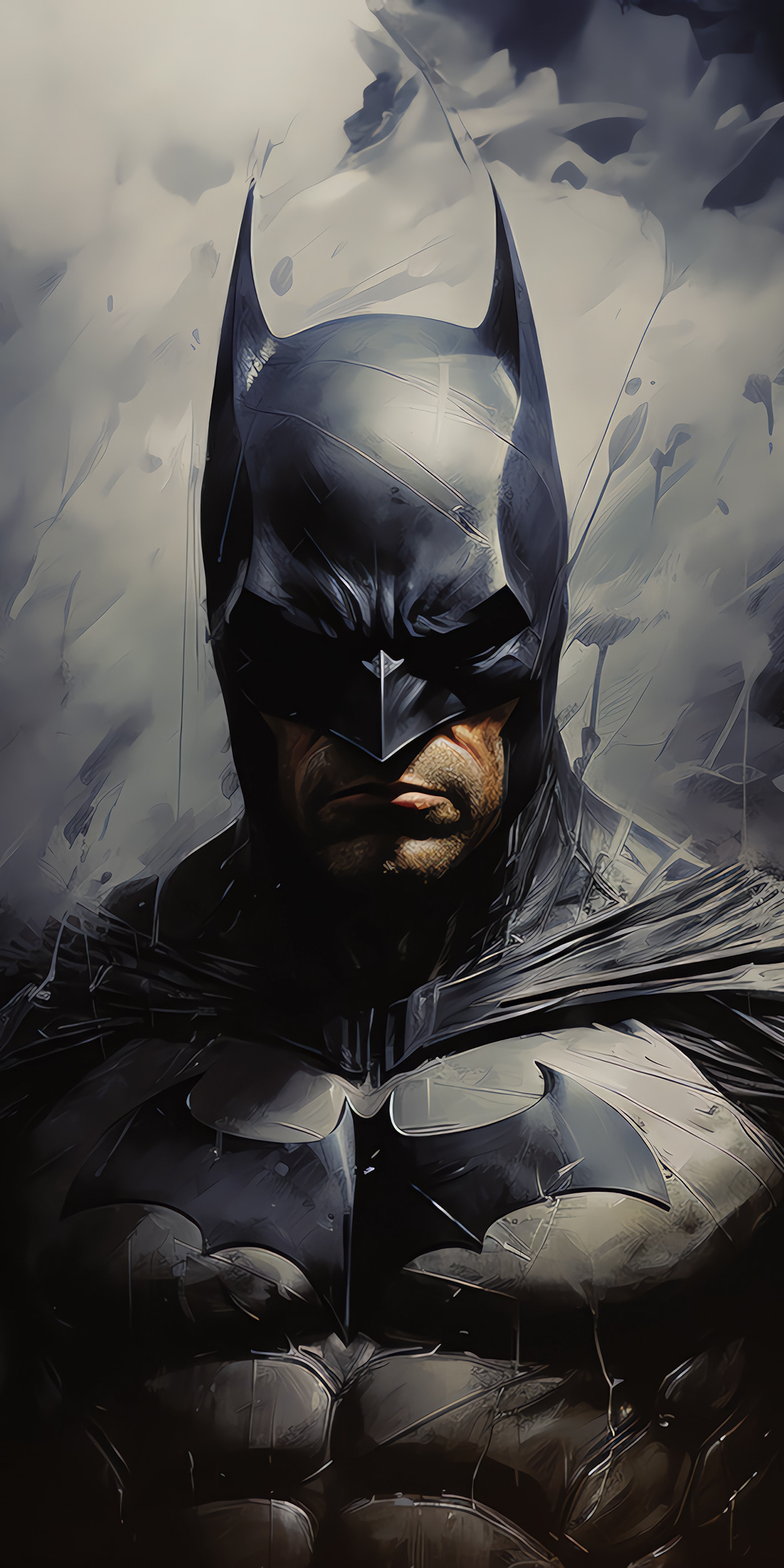 Bold knight, batman, comic art, 1080x2160 wallpaper