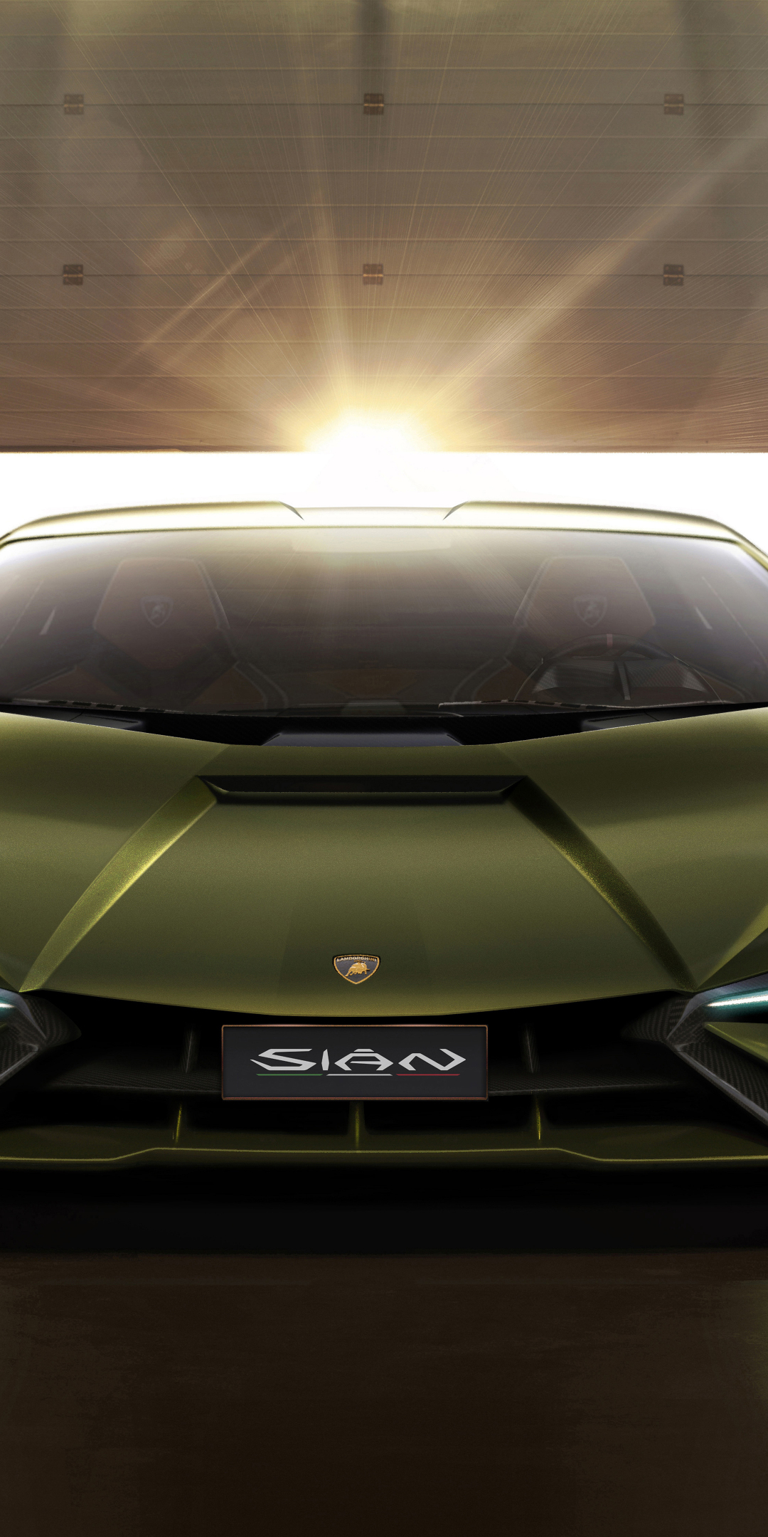 Lamborghini Sian, front, 2019 car, 1080x2160 wallpaper