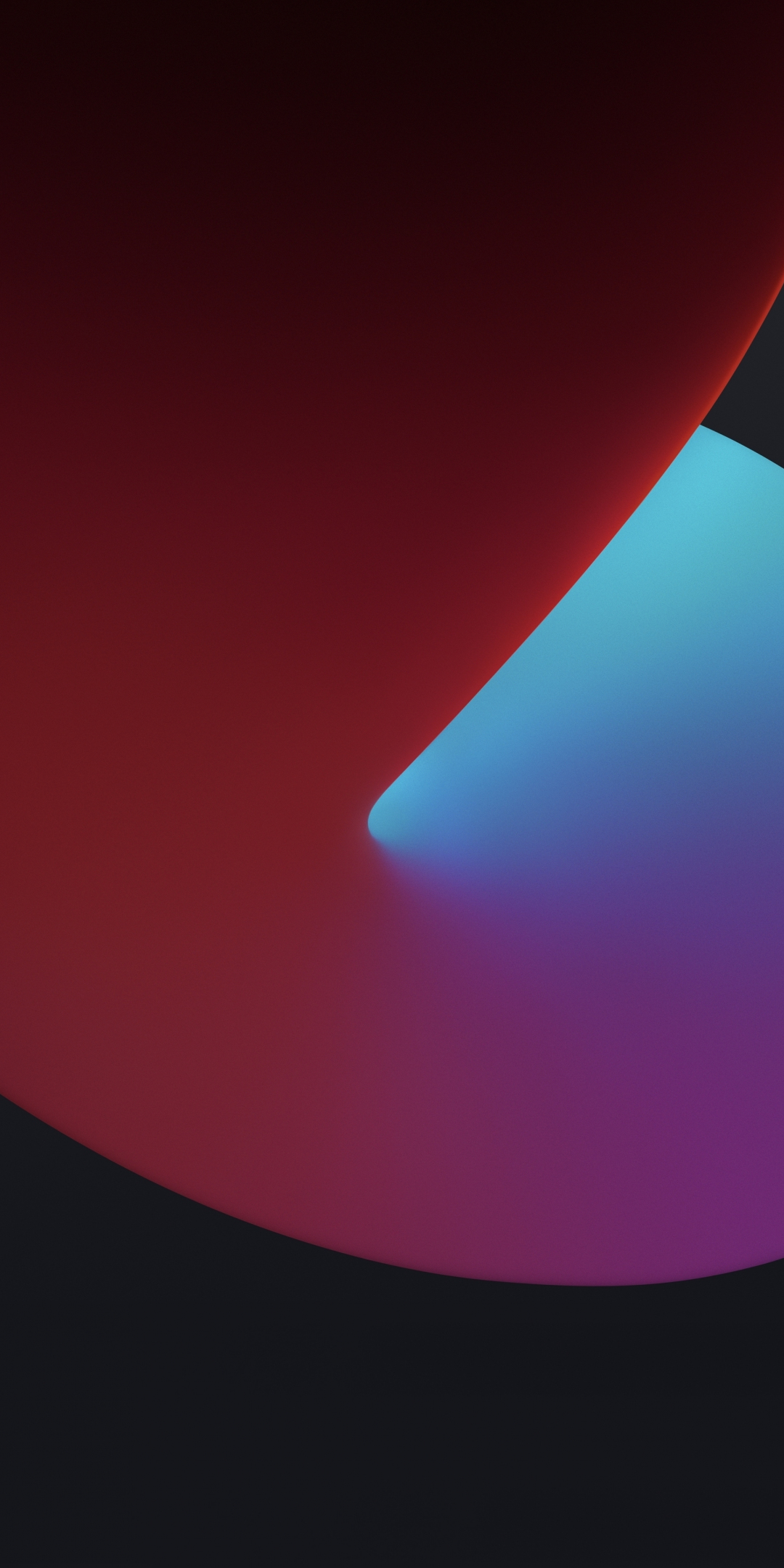 Red-blue, abstract iPad OS 14, 1080x2160 wallpaper