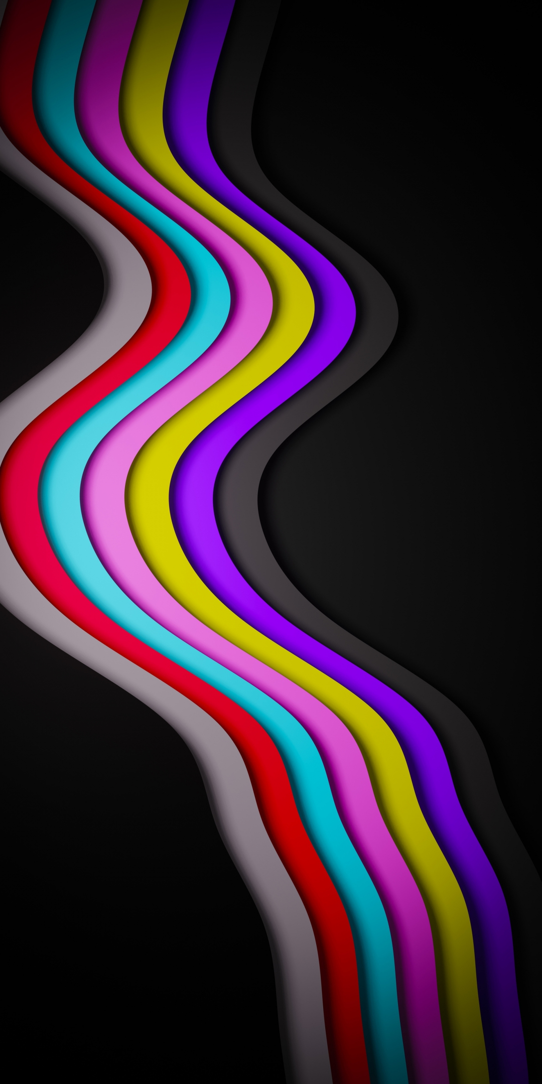 Colorful Paint, pathway, abstract, stripes, 1080x2160 wallpaper