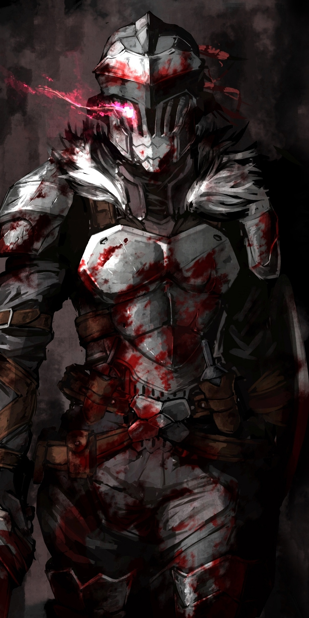 Wounded, Goblin Slayer, warrior, artwork, 1080x2160 wallpaper