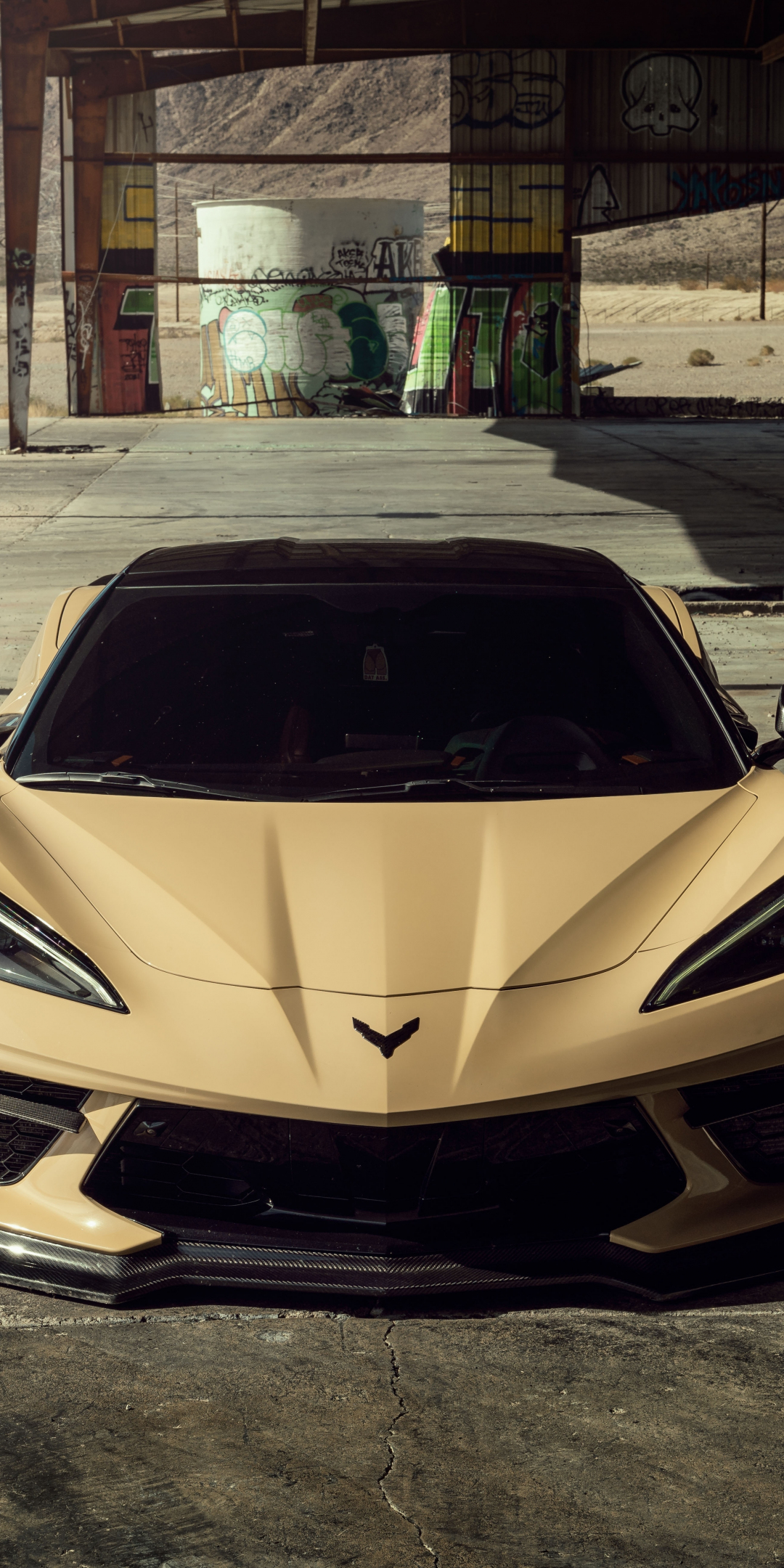 2023 Corvette C8 Sand Vossen Gabes, luxury sports car, 1080x2160 wallpaper