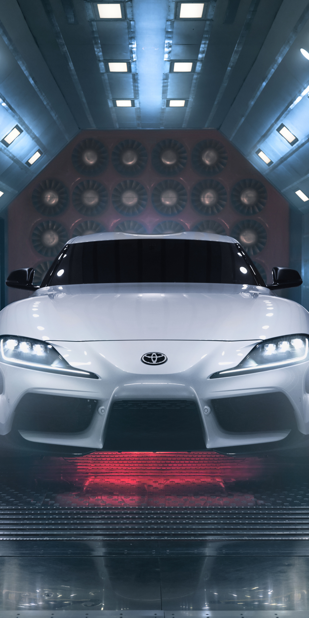 2022 Toyota Supra A91-CF carbon fiber, white sports car, 1080x2160 wallpaper