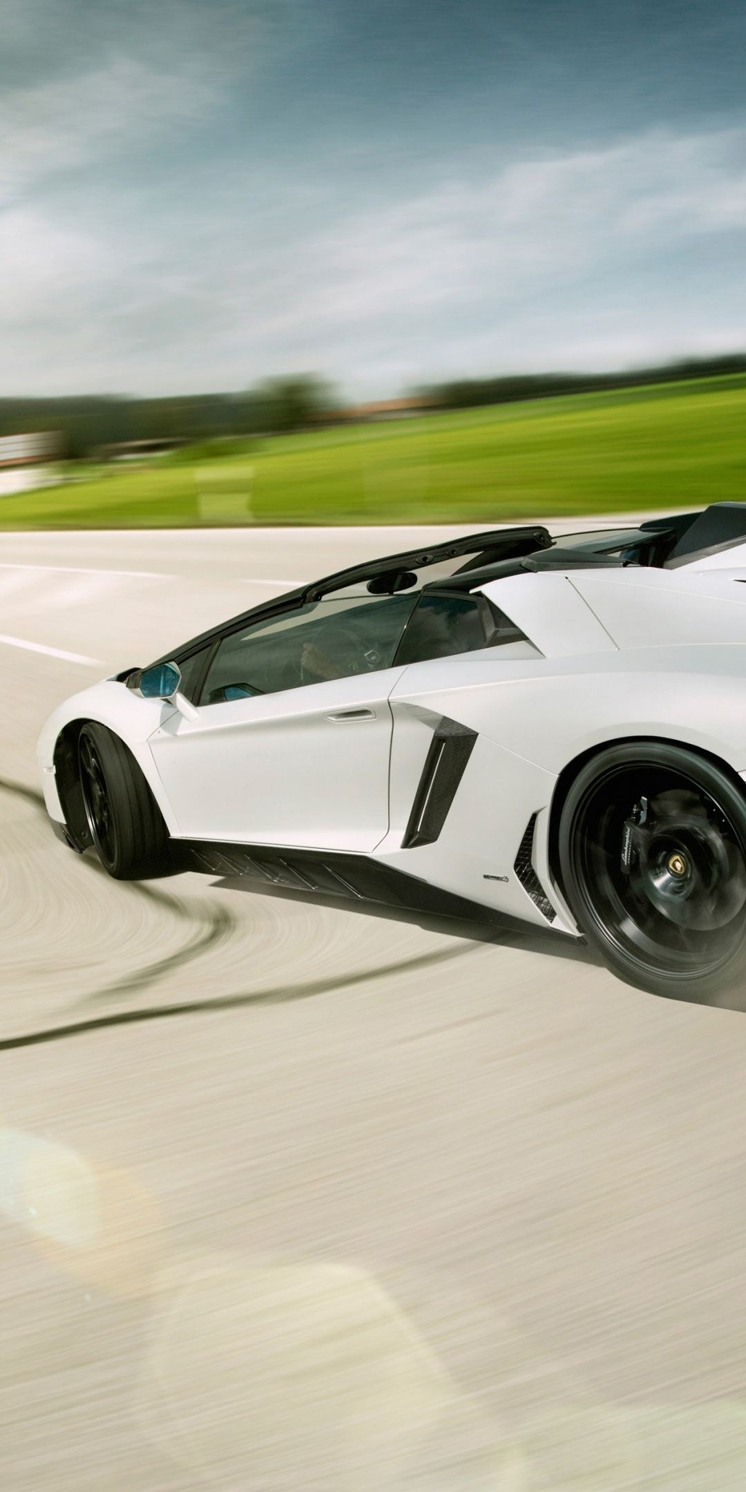 Novitec Torado Lamborghini Aventador, sports car, white, 1080x2160 wallpaper