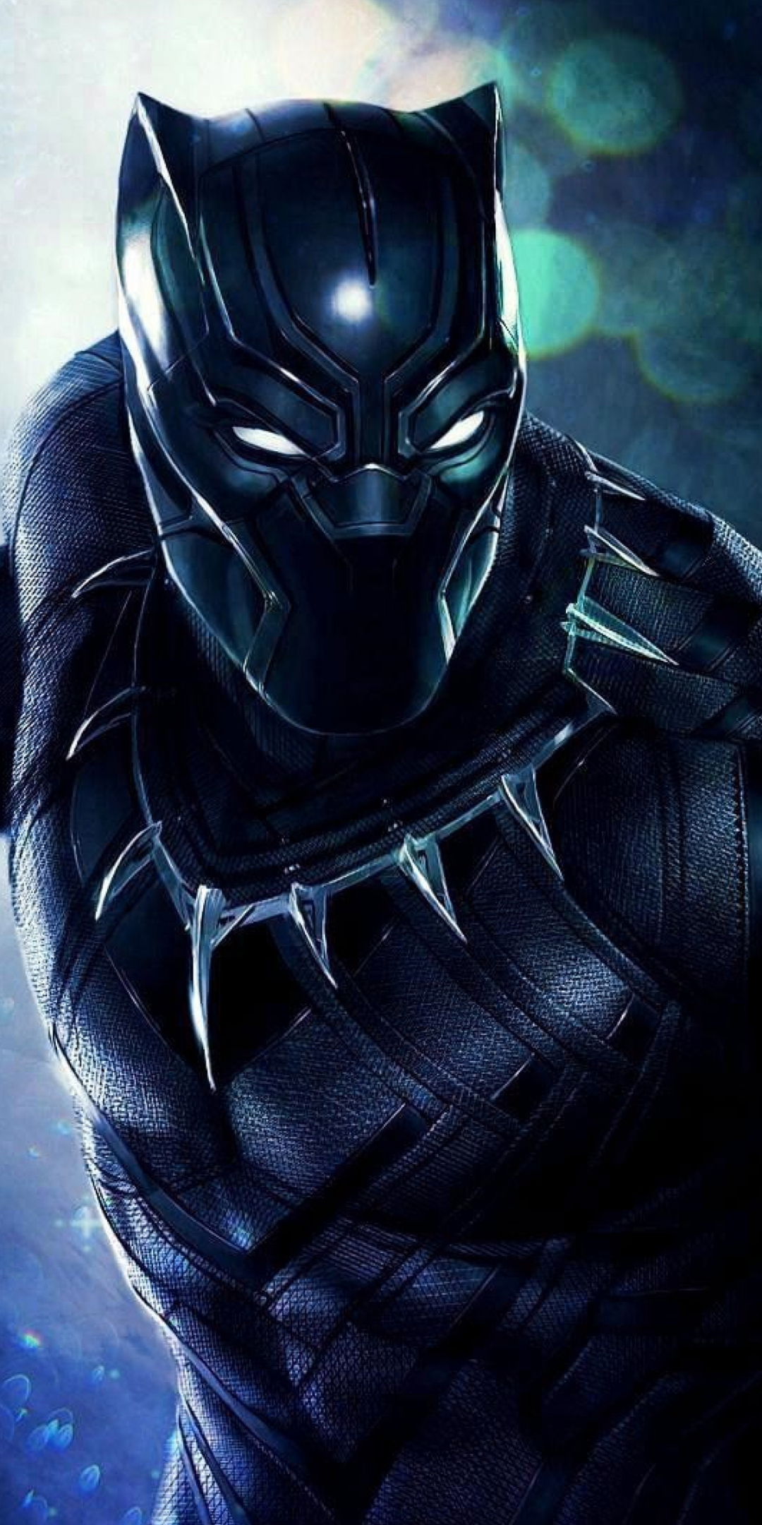 Black Panther, superhero, artwork, 1080x2160 wallpaper