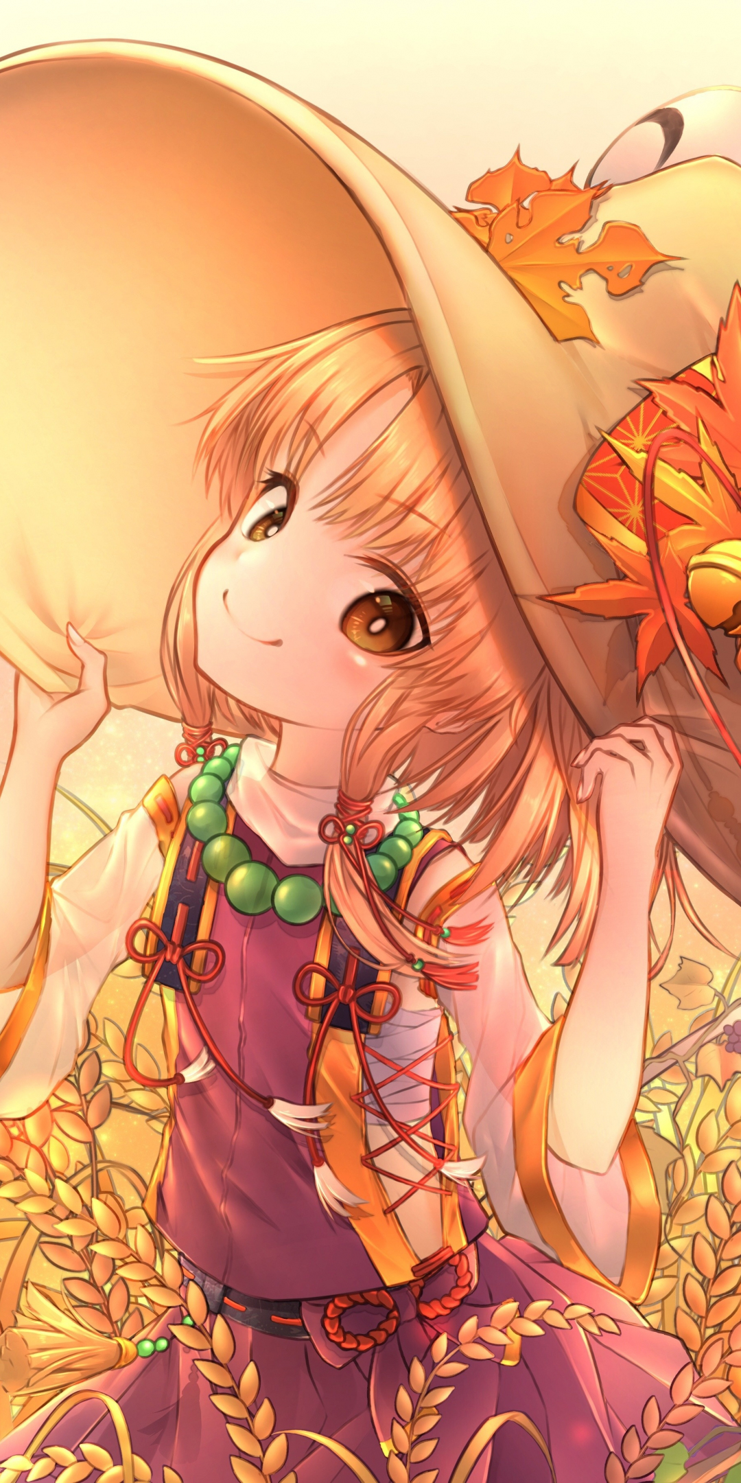 Cute, Touhou, suwako moriya, anime girl, 1080x2160 wallpaper