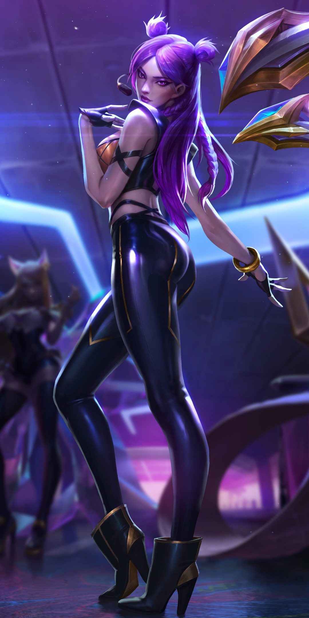 Hot, girl character, League of Legends, kai'sa, 1080x2160 wallpaper
