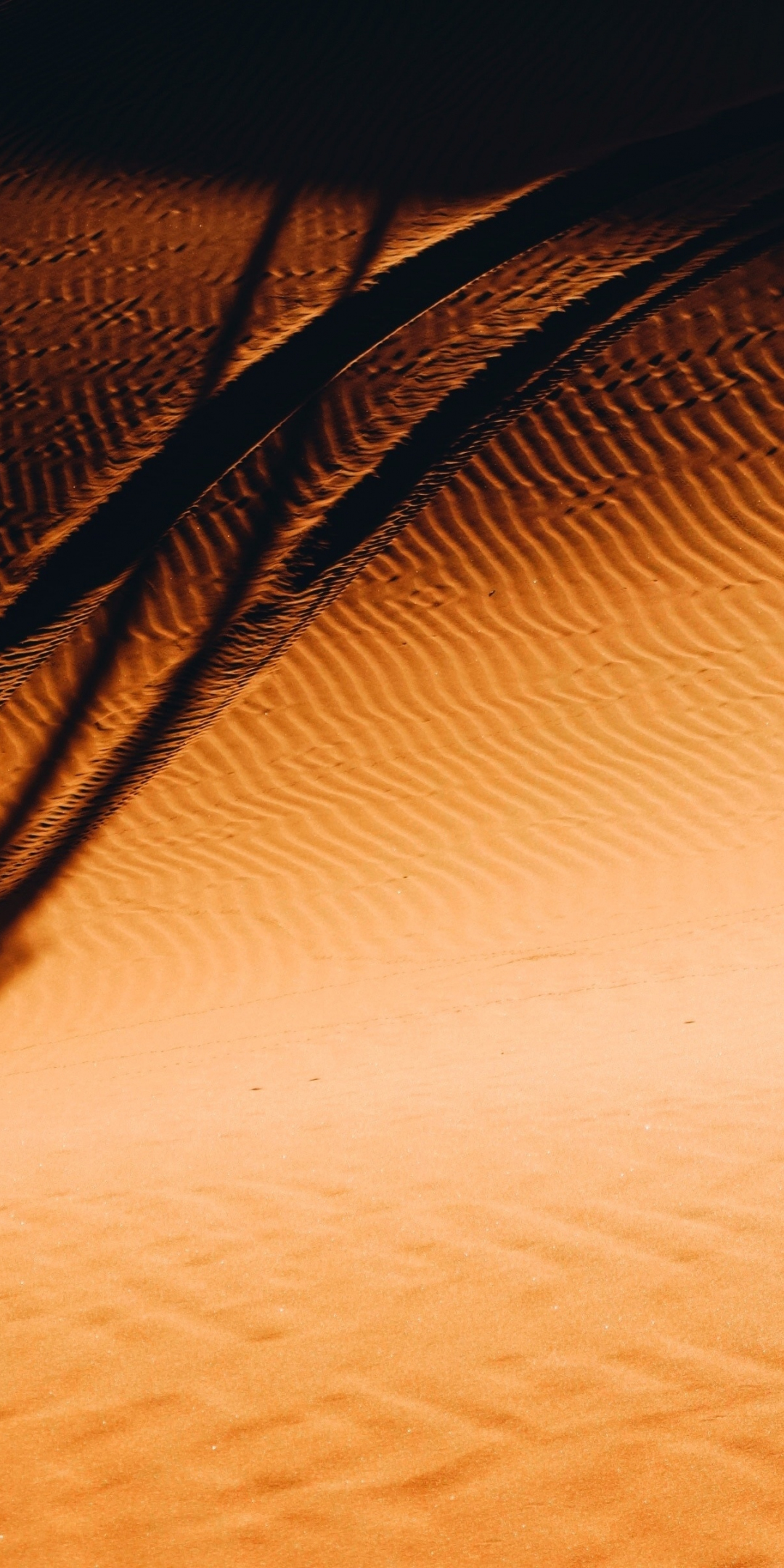 Desert, sunset, sand, Morocco, 1080x2160 wallpaper