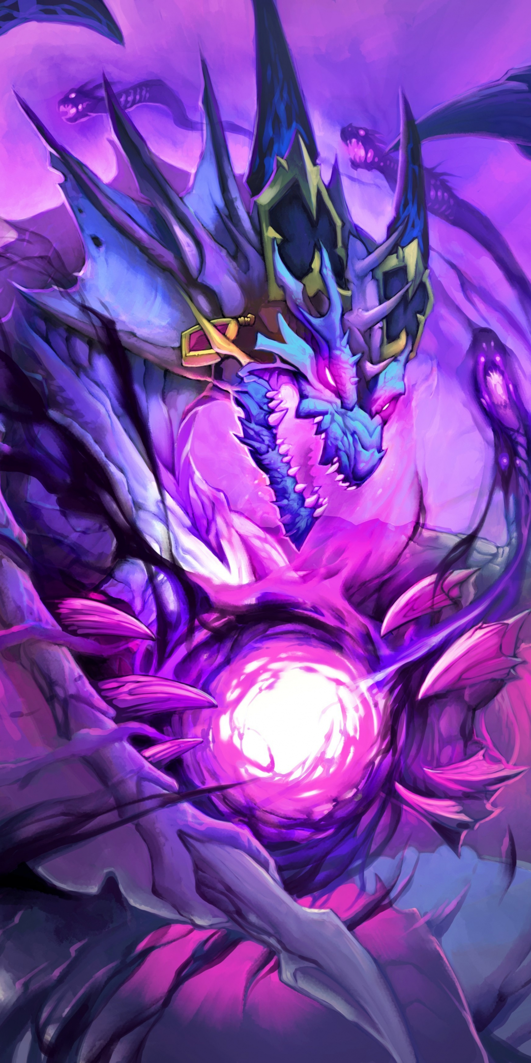 Dragon, Hearthstone: Kobolds And Catacombs, game, 1080x2160 wallpaper