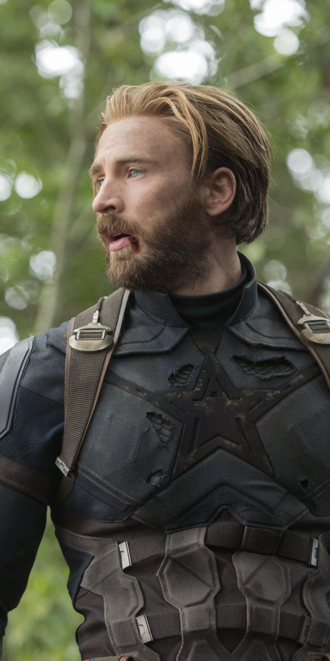 Captain America, Chris Evans, Avengers: infinity war, movie, 1080x2160 wallpaper