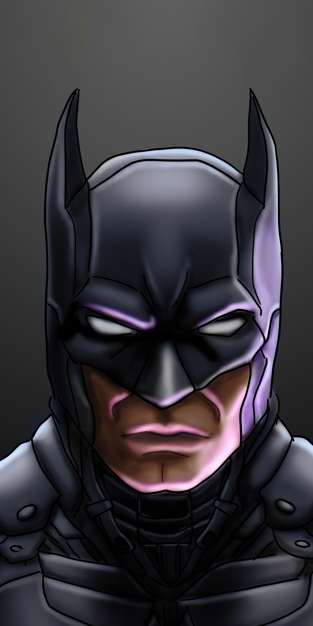 Batman in the shadows, PS4 video game, superhero, 1080x2160 wallpaper