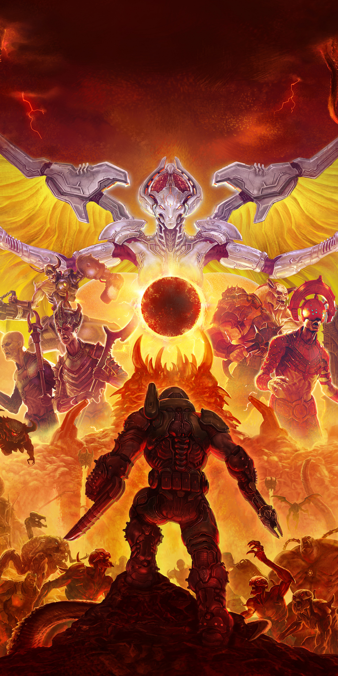 2020 game, Doom Eternal, 1080x2160 wallpaper