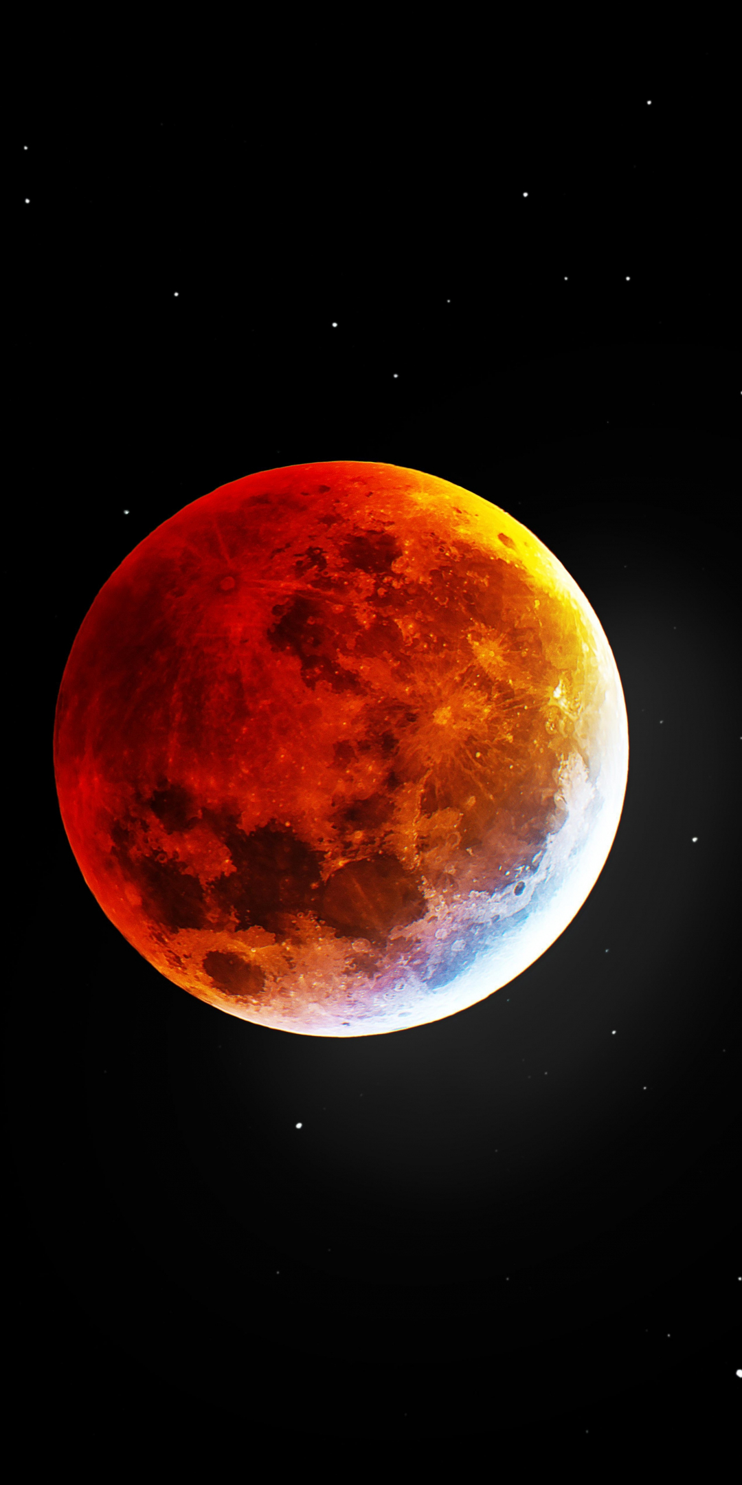 Blood moon, red, 1080x2160 wallpaper
