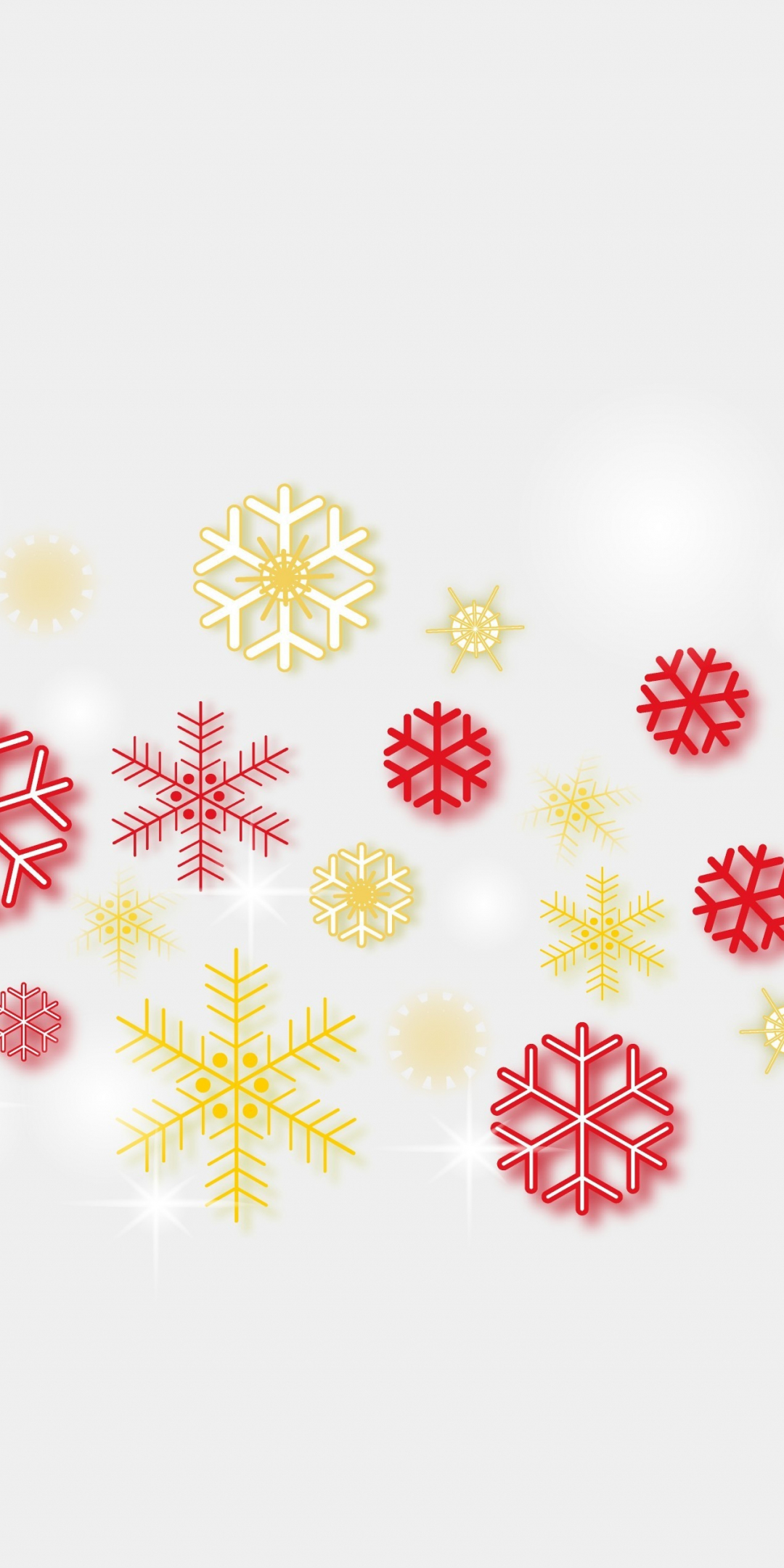 Abstract, Christmas, snowflakes, 1080x2160 wallpaper