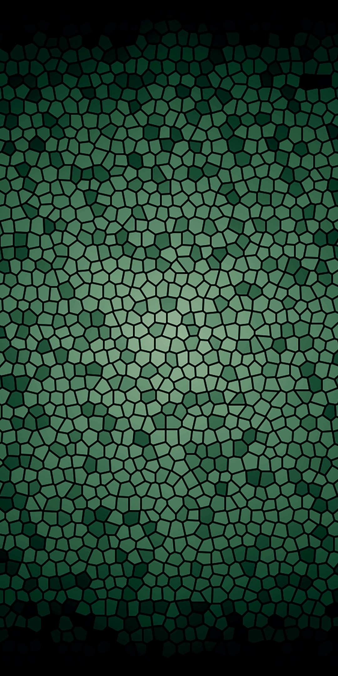 Mosaic pattern, green texture, abstract, 1080x2160 wallpaper