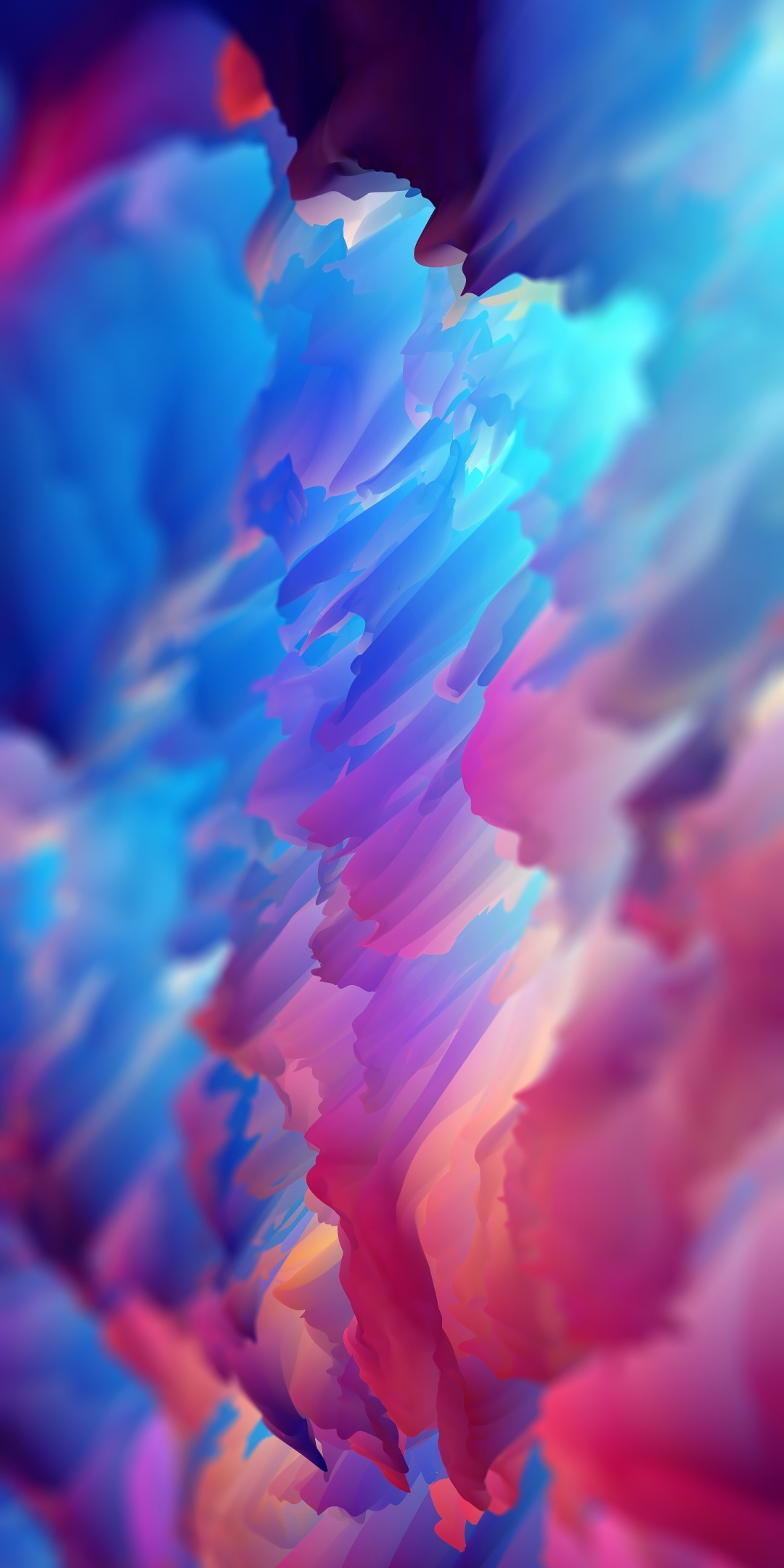 Surface, colorful, abstract, bright, 1080x2160 wallpaper