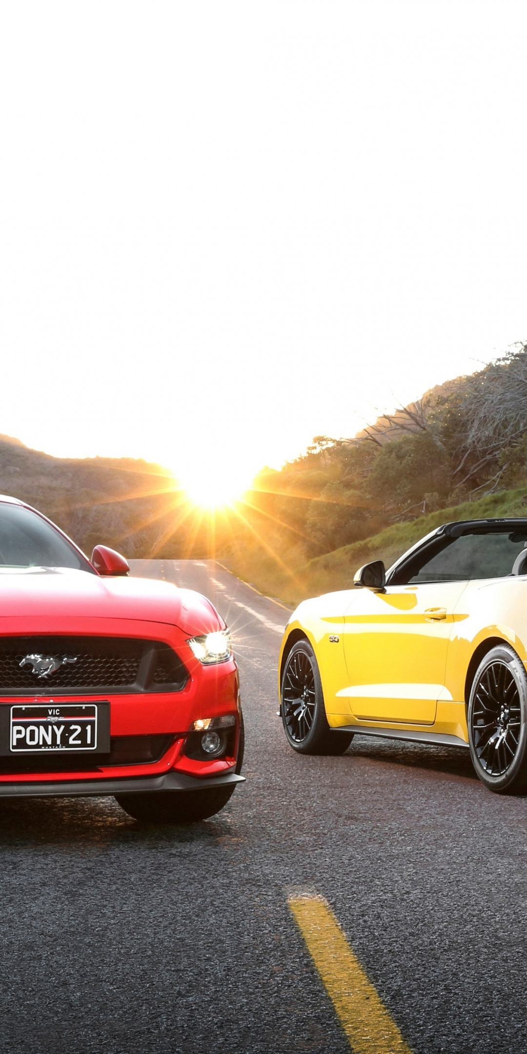 Ford mustang, cars, 1080x2160 wallpaper