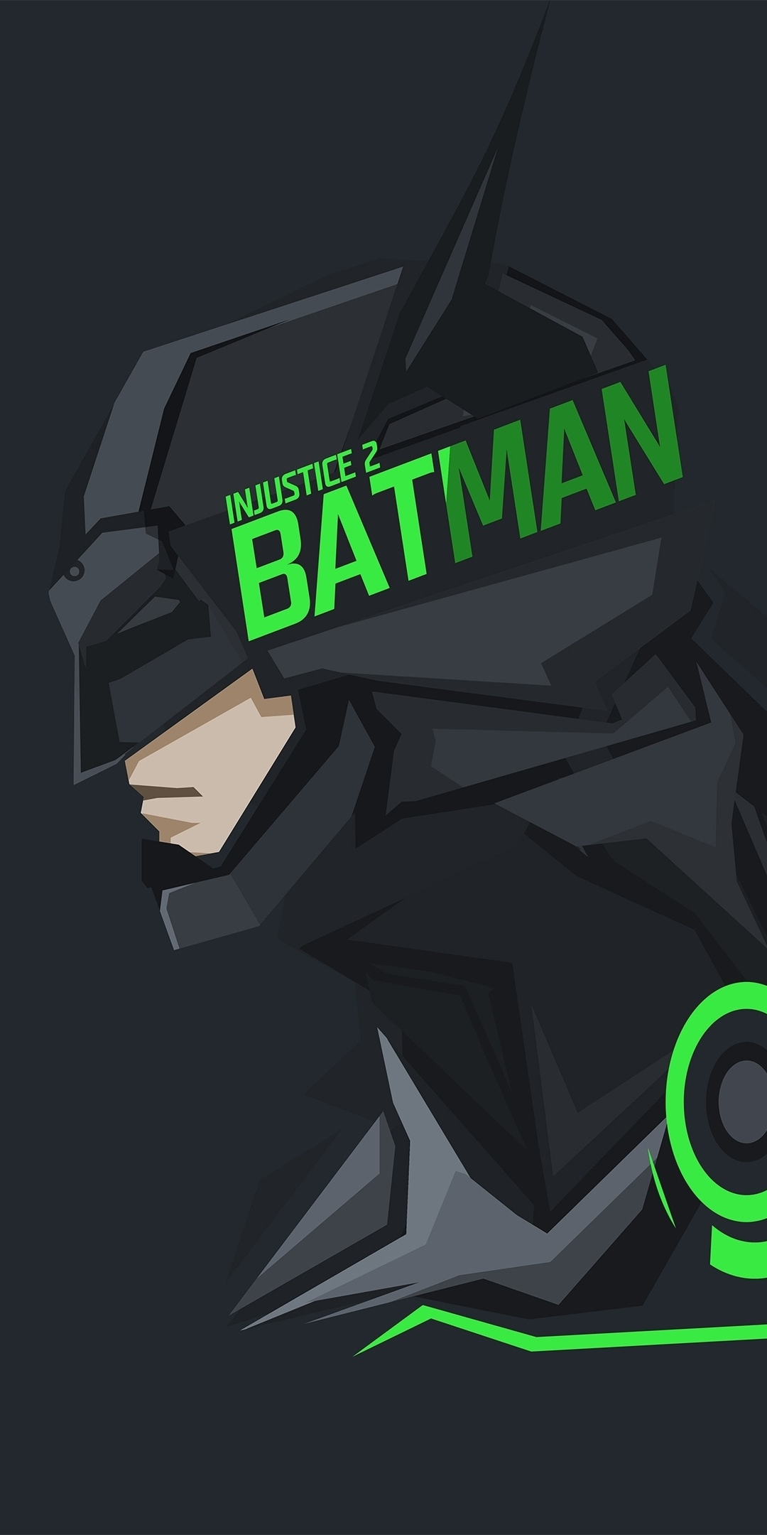 Injustice 2, headshot, batman, art, 1080x2160 wallpaper