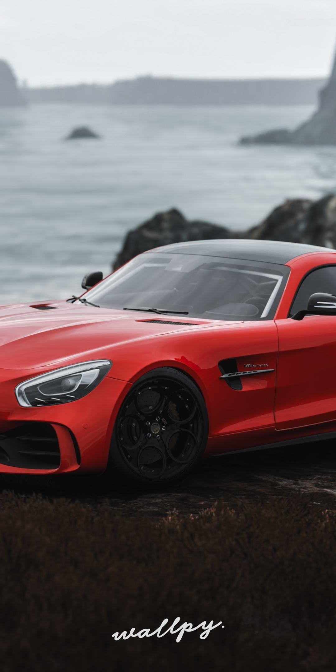 Mercedes-AMG GT R, off-road, Forza Horizon 4, video game, 1080x2160 wallpaper