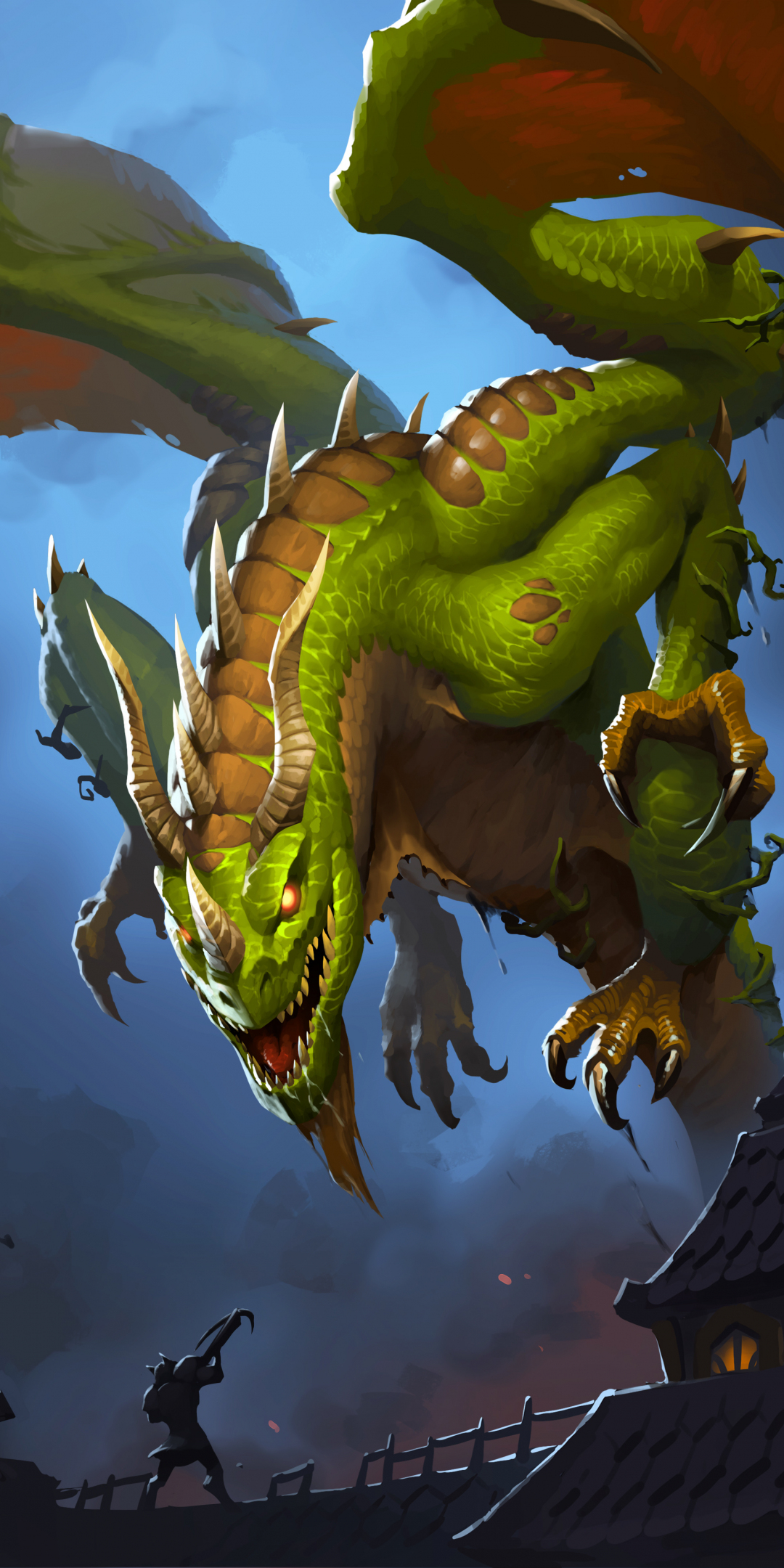 Marsh Drake, Dragon, Hearthstone: Heroes of Warcraft, 1080x2160 wallpaper