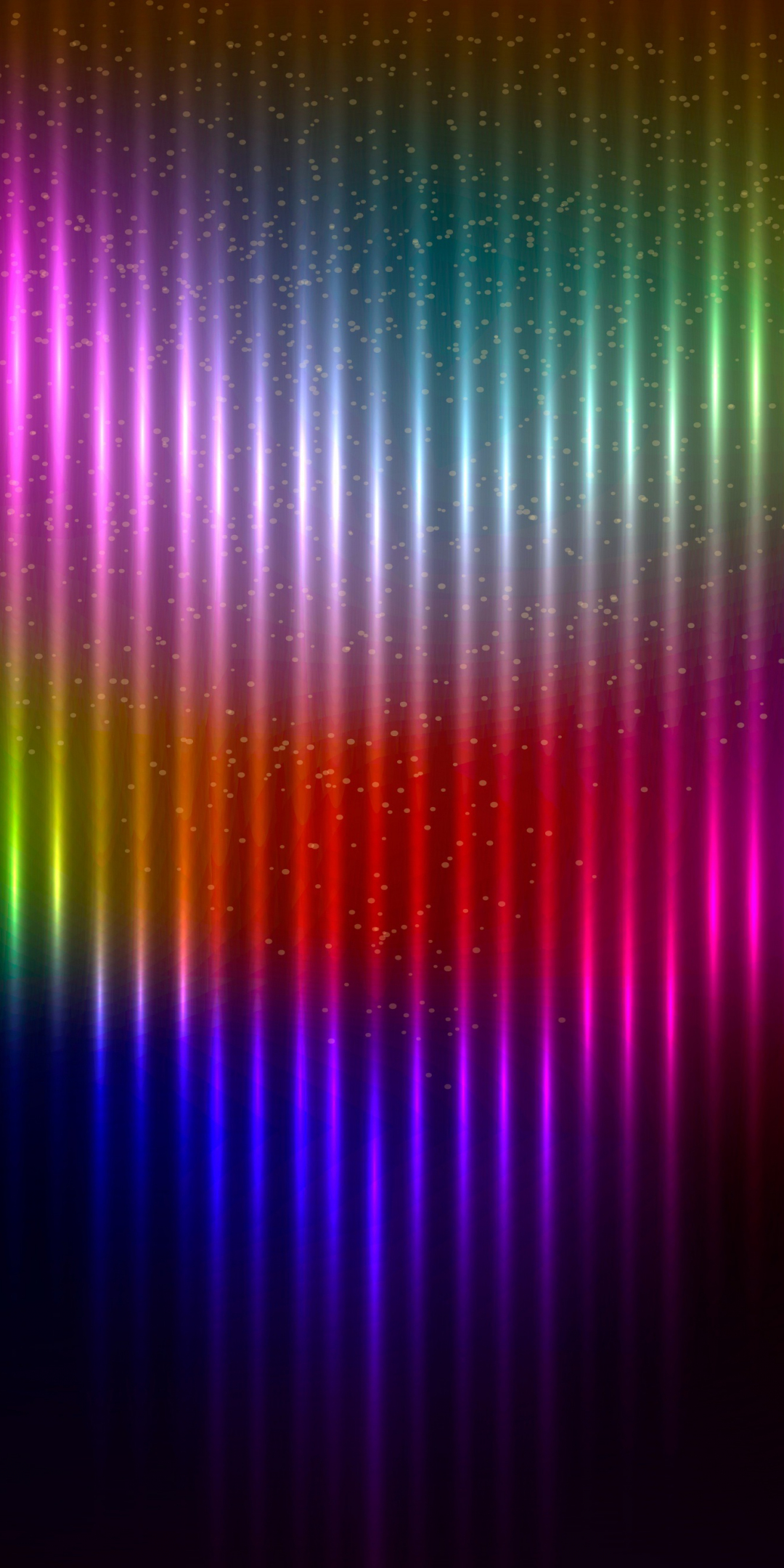 Abstract, colorful, glowing stripes, 1080x2160 wallpaper