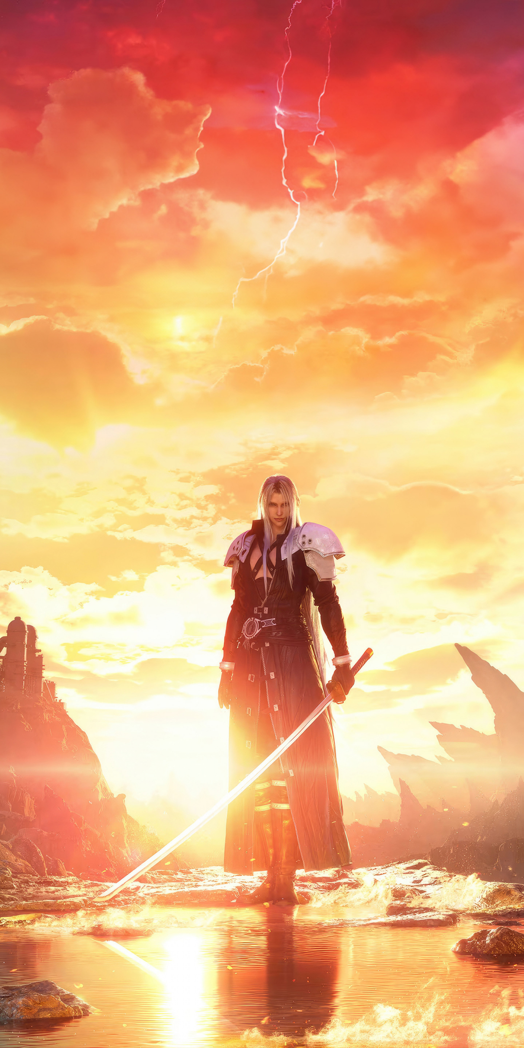 Final Fantasy VII, Remake and Rebirth, game shot, 1080x2160 wallpaper