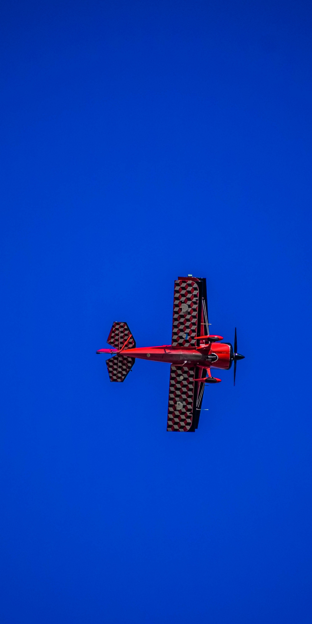 Minimal, airshow, aircraft, blue sky, 1080x2160 wallpaper