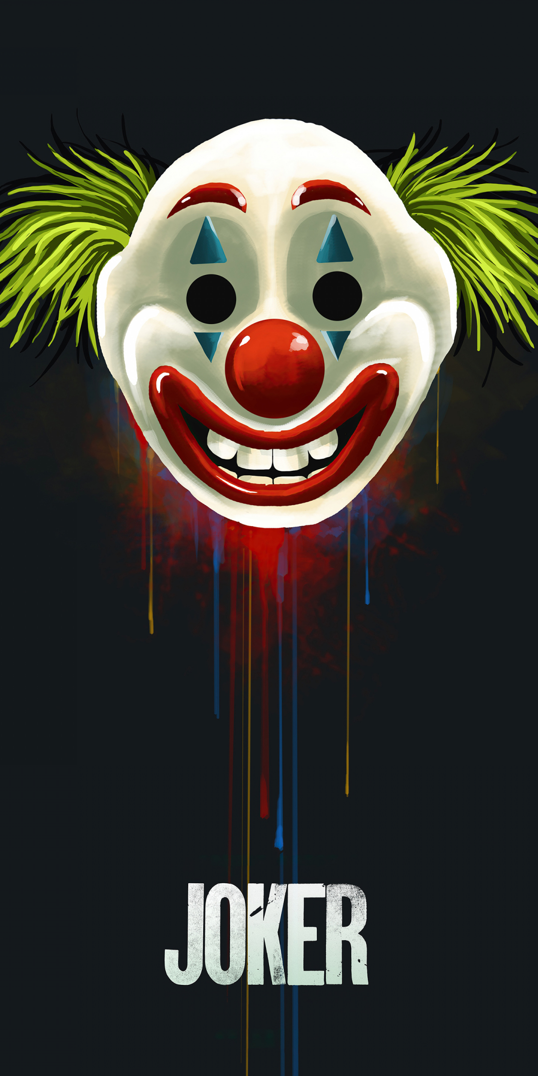 We all are clowns! mask, joker, art, 1080x2160 wallpaper