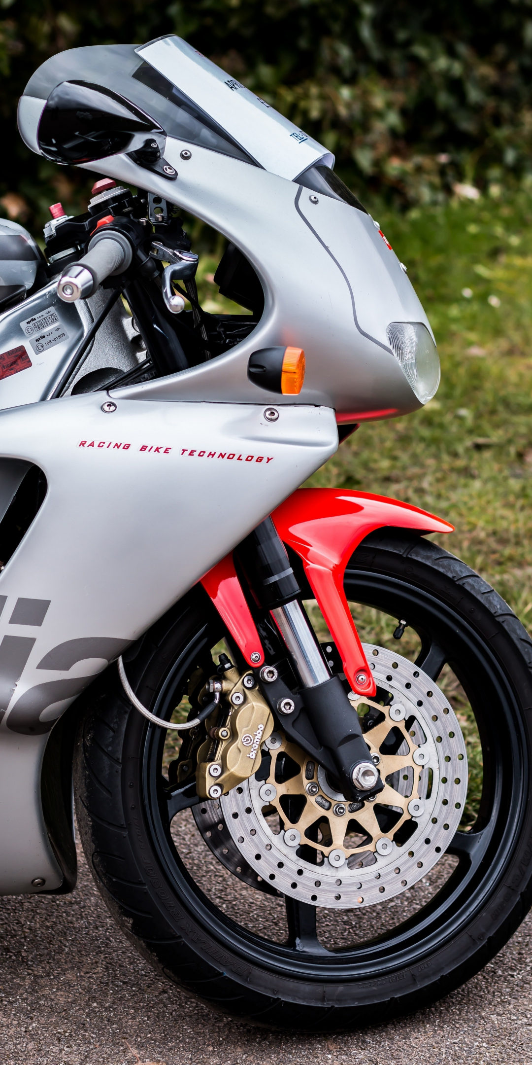 Aprilia RS250, front, race bike, 1080x2160 wallpaper