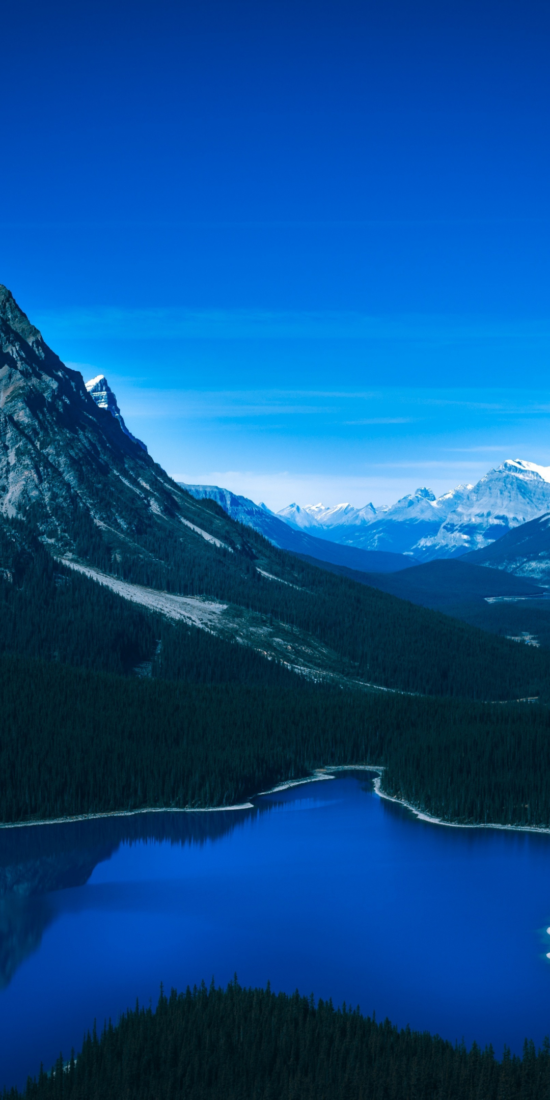 Canada, mountains, valley, lake, nature, 1080x2160 wallpaper