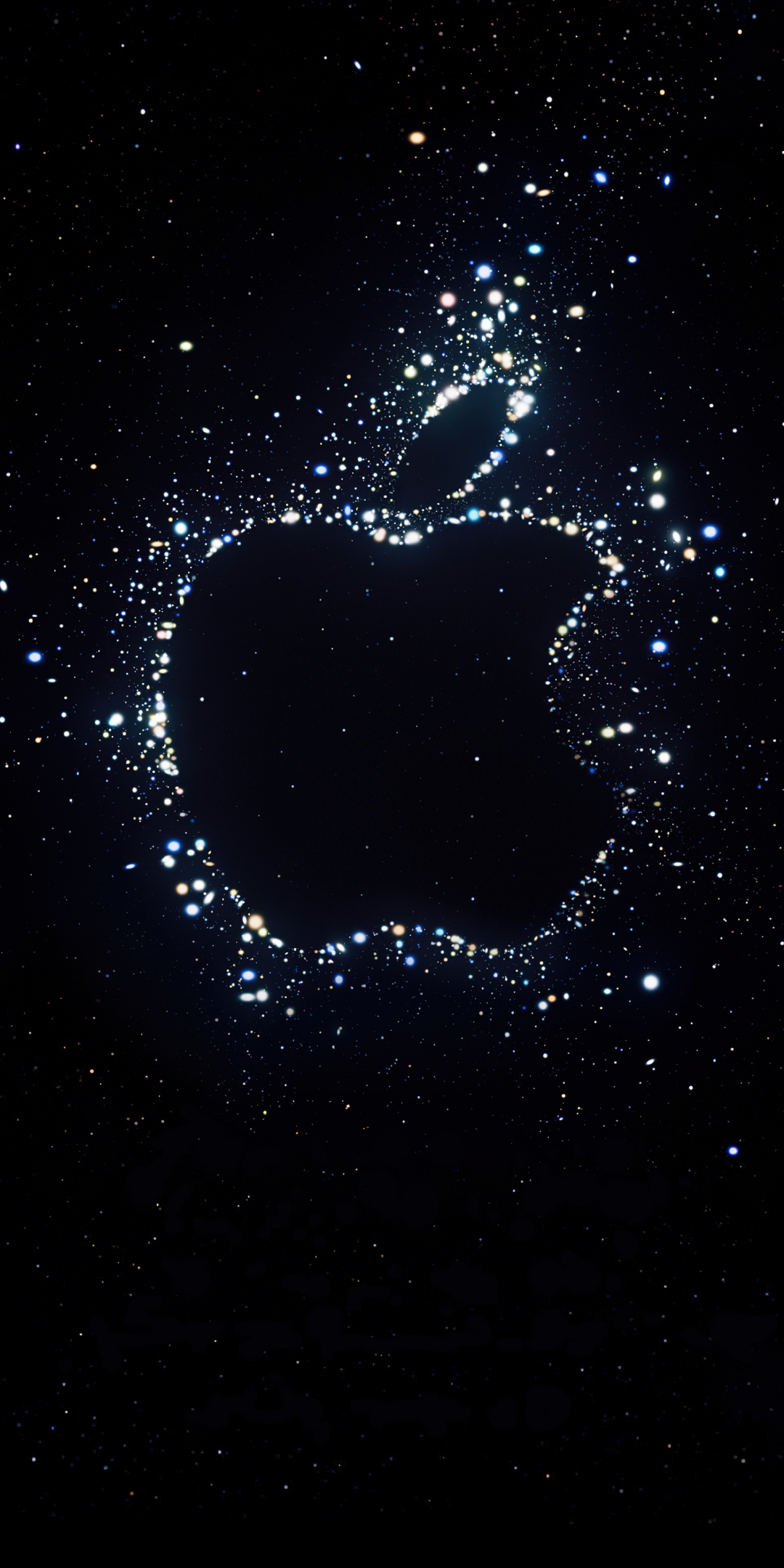 Dark logo, Apple, 2022 event, 1080x2160 wallpaper