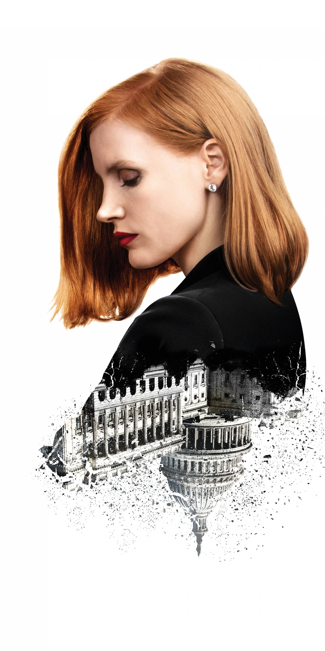 Miss Sloane, 2016 movie, Jessica Chastain, minimal, poster, 1080x2160 wallpaper