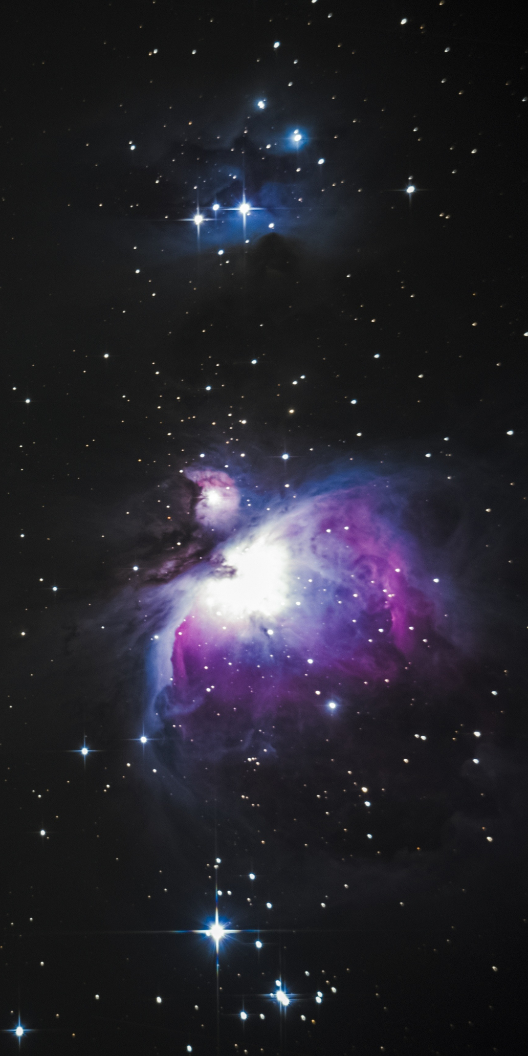 Nebula, space, dark, colorful galaxy, 1080x2160 wallpaper