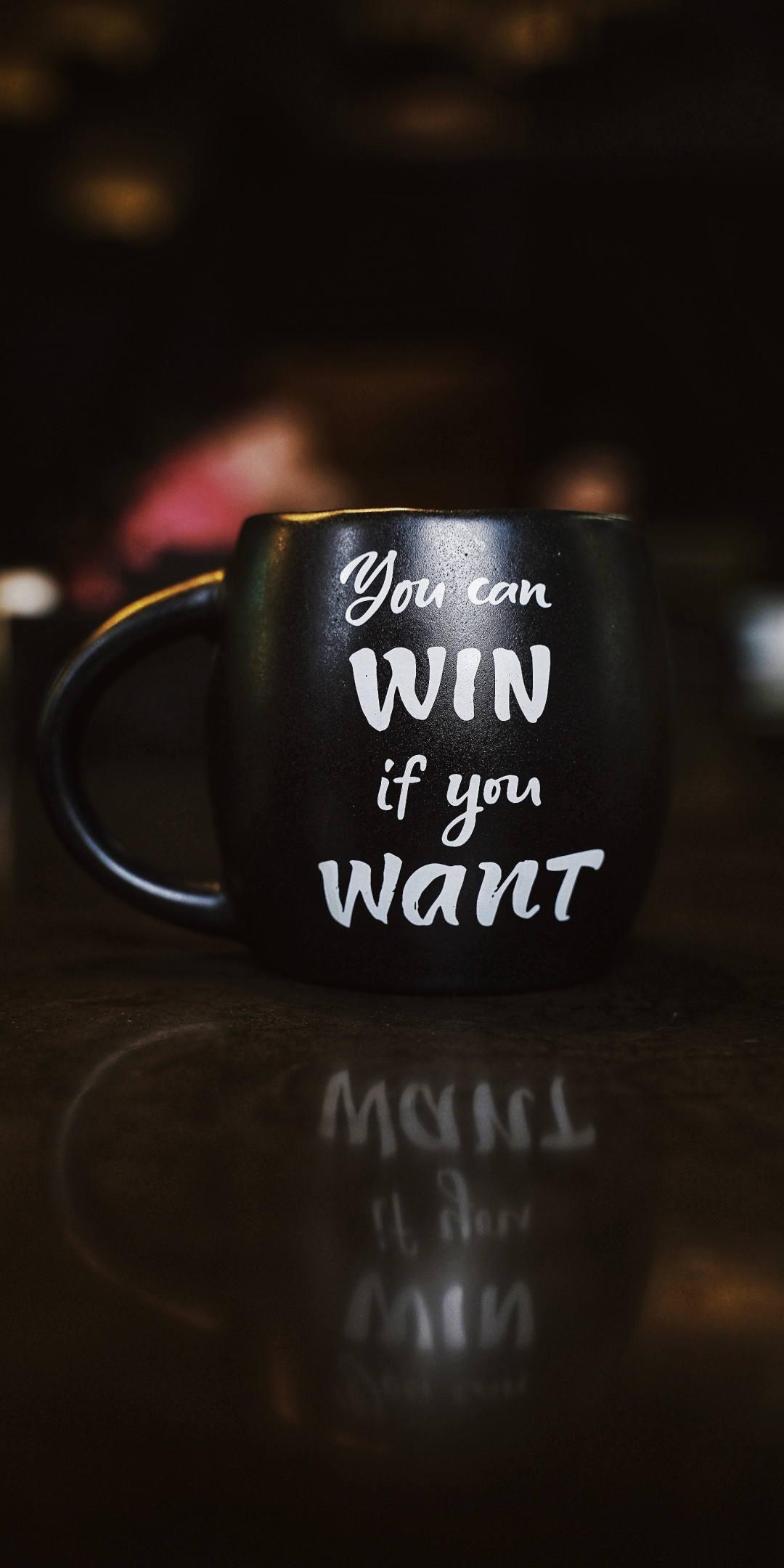 Coffee cup, black, quote, 1080x2160 wallpaper