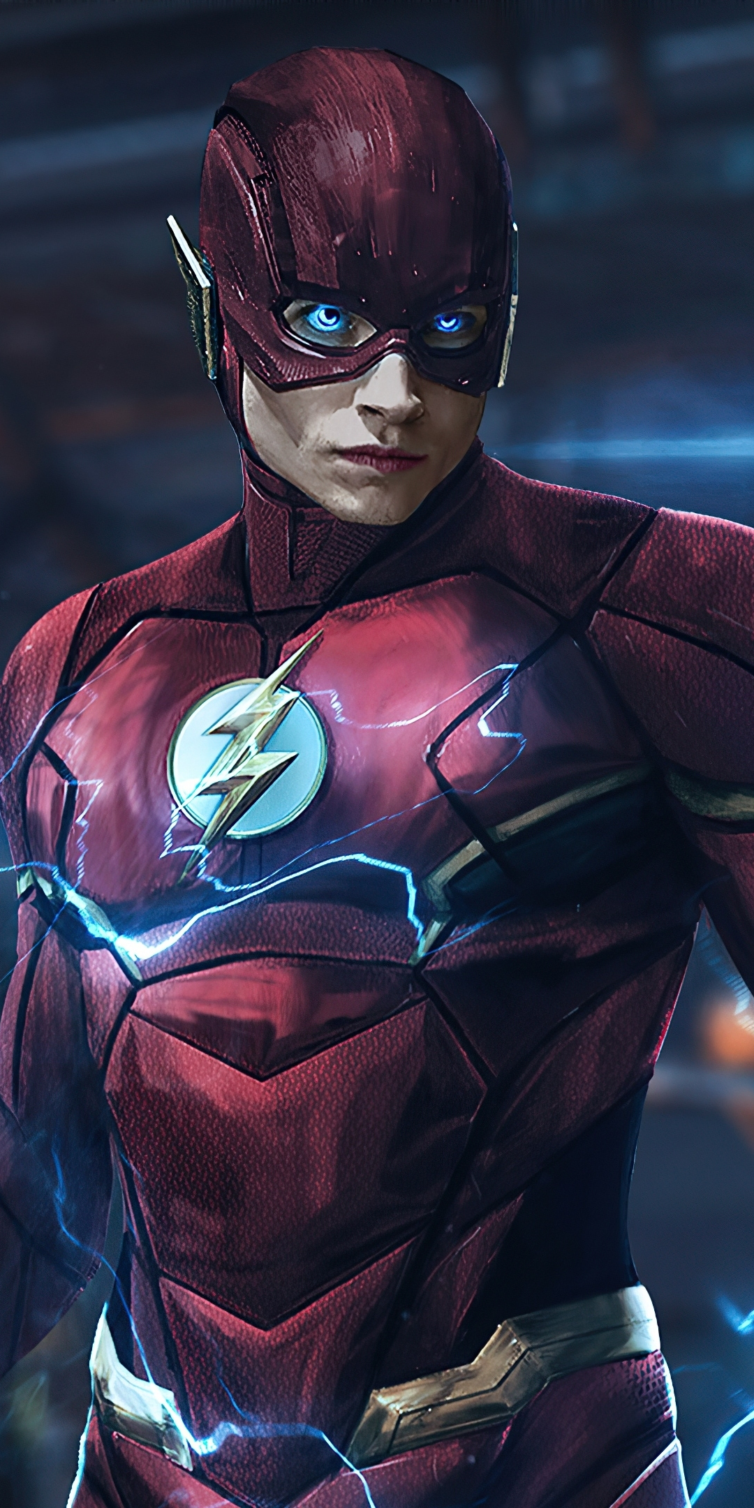 The Flash, Erza Miller, superhero, art, 1080x2160 wallpaper