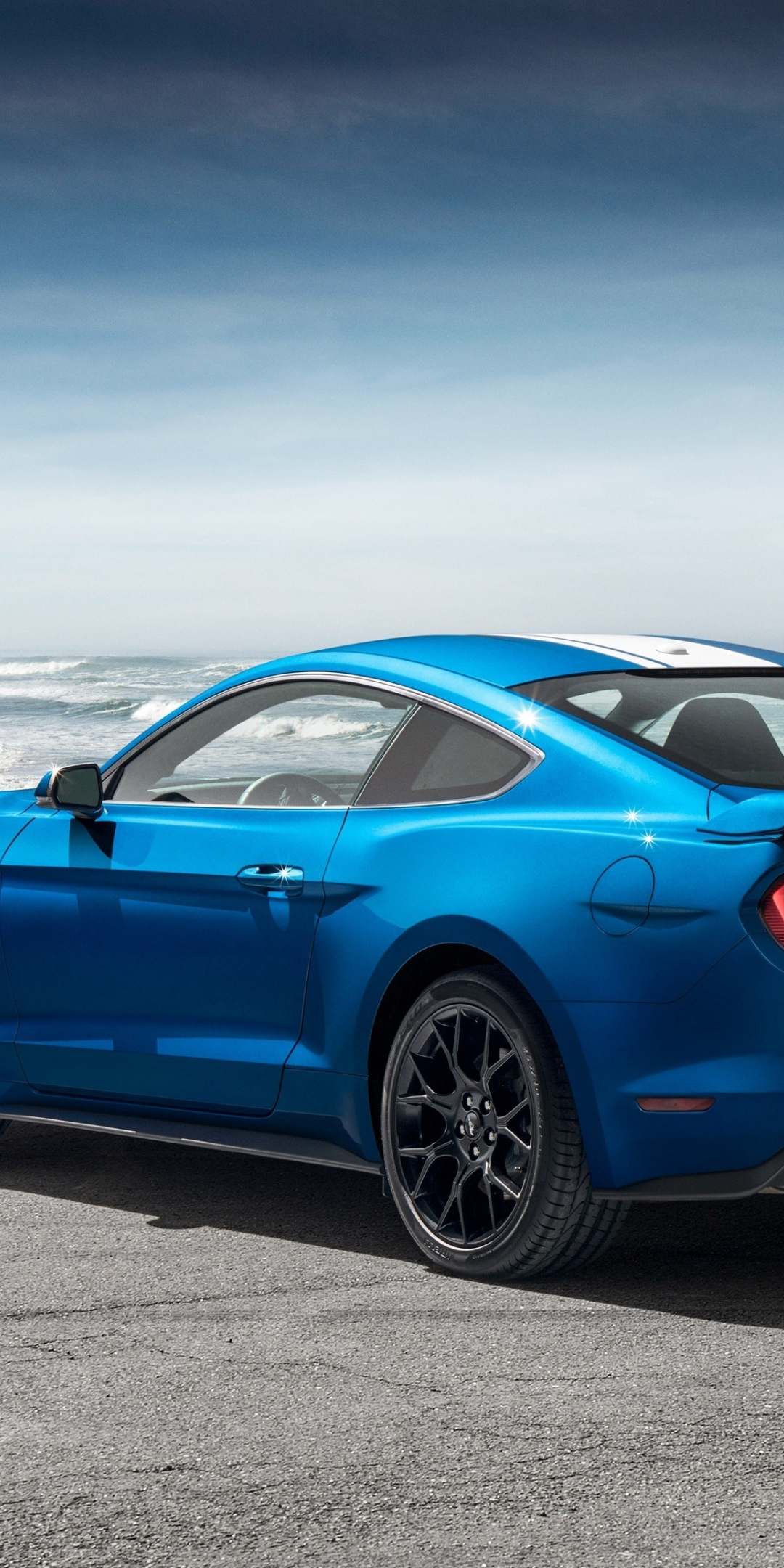 2018, muscle car, Ford Mustang EcoBoost Performance Pack 1, 1080x2160 wallpaper