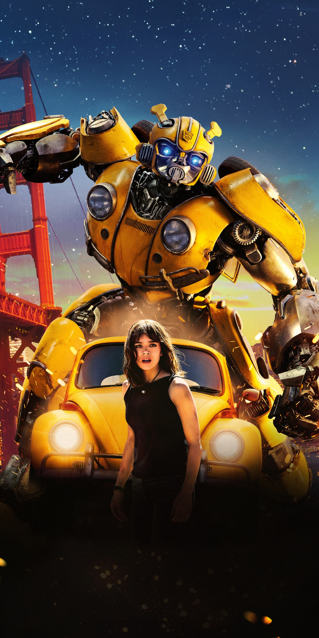 Movie, Bumblebee, Transformers, Hailee Steinfeld, 1080x2160 wallpaper